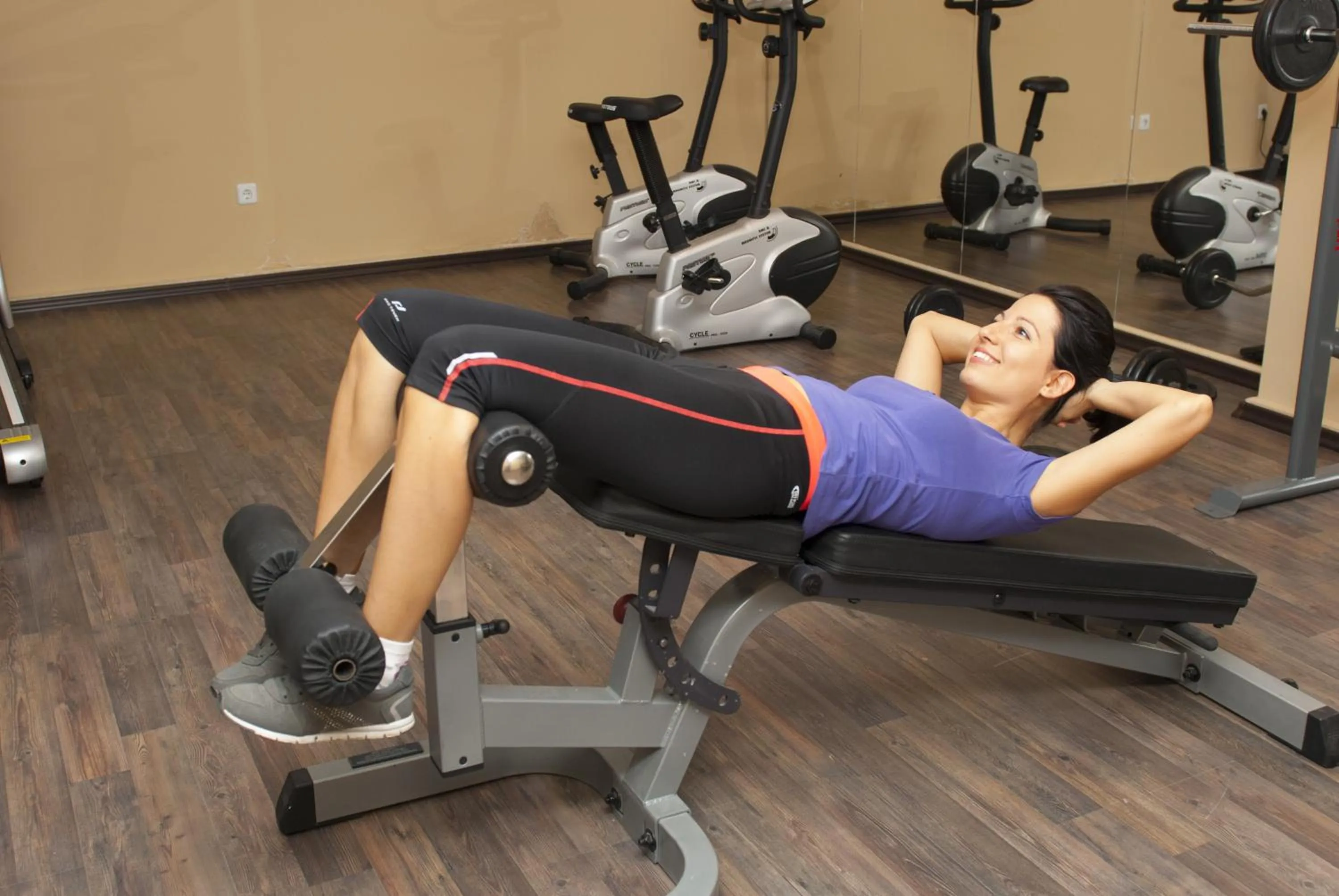 Fitness centre/facilities in Radina's Way Hotel