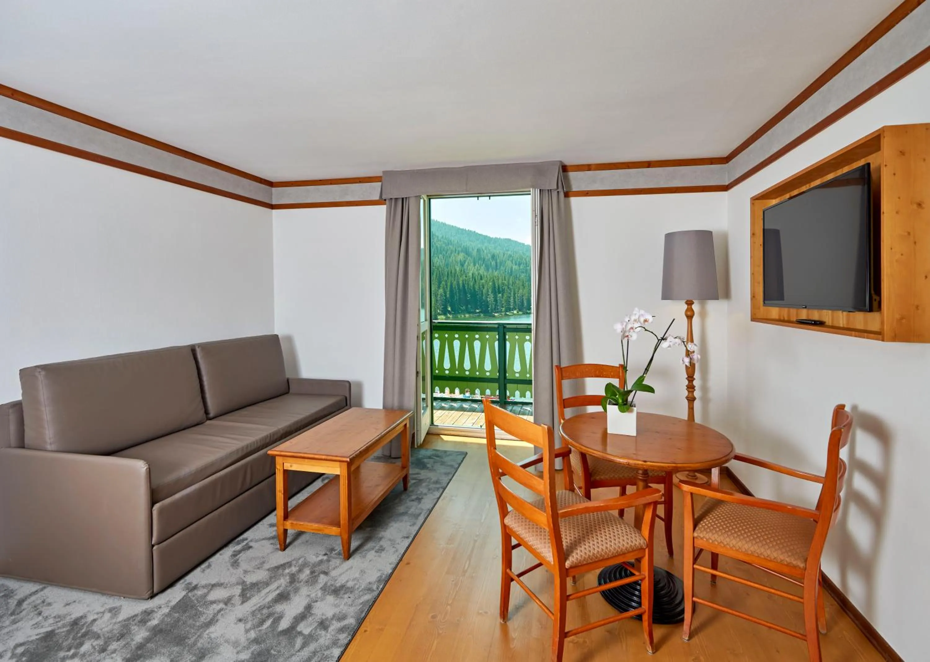 Bedroom in Grand Hotel Misurina