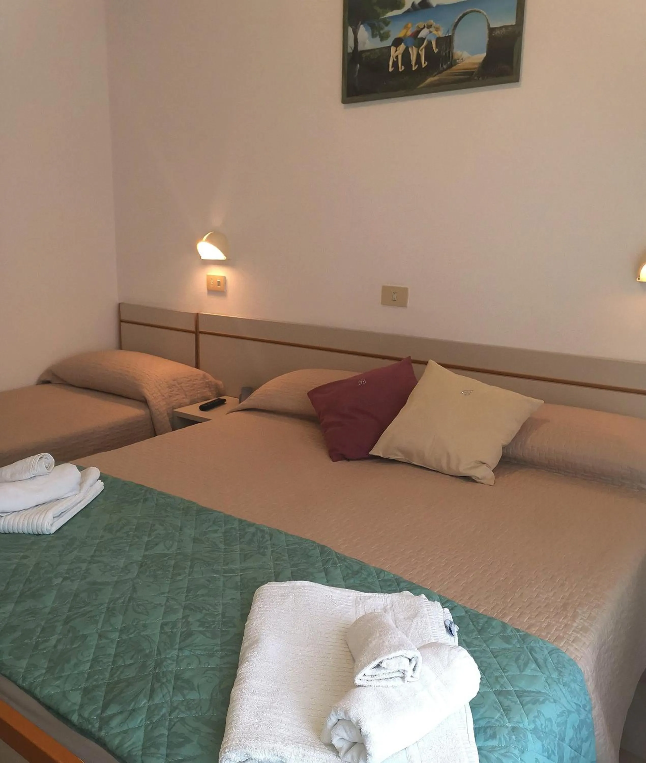 Bed in Hotel Alcazar