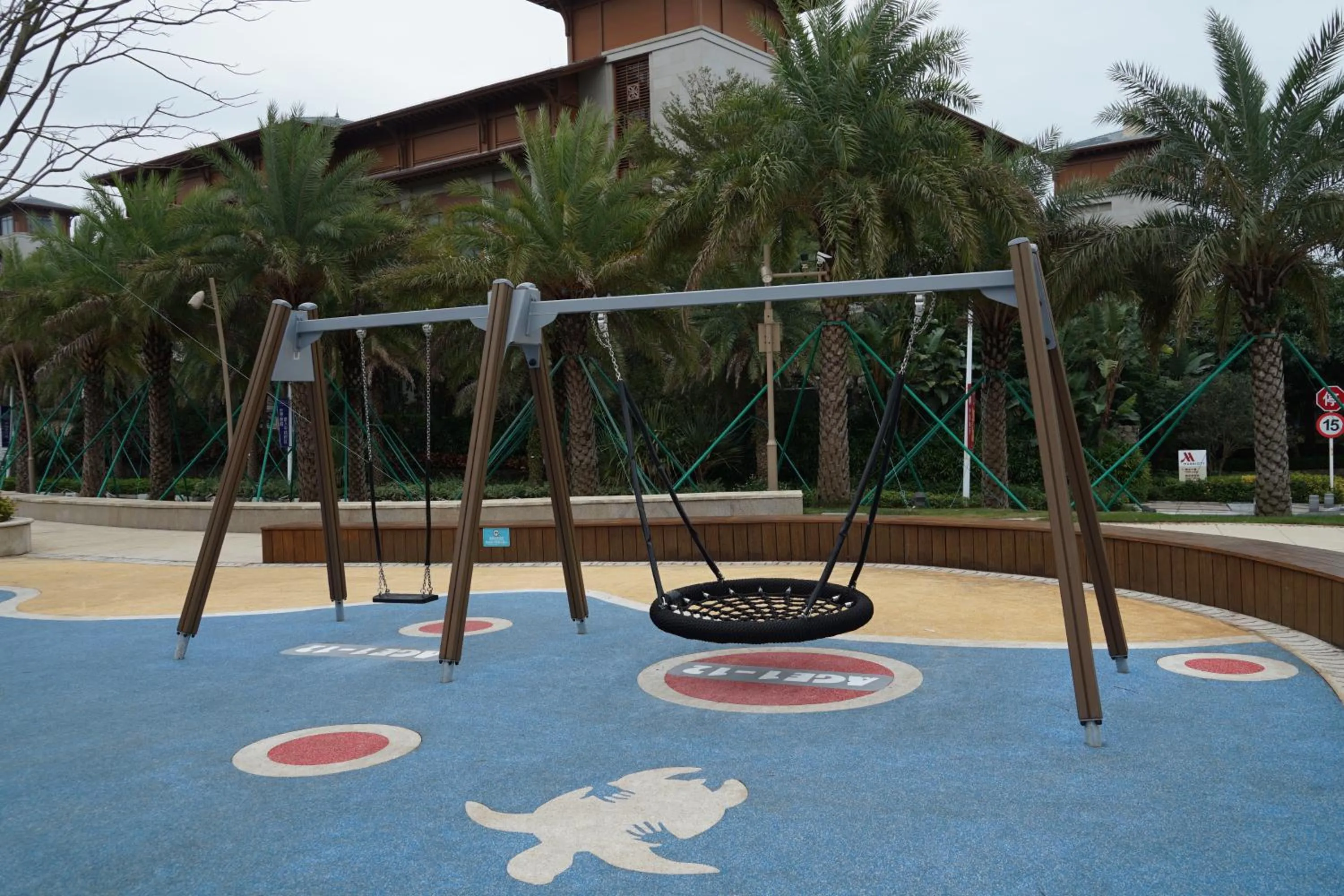 Children play ground in Shenzhen Marriott Hotel Golden Bay