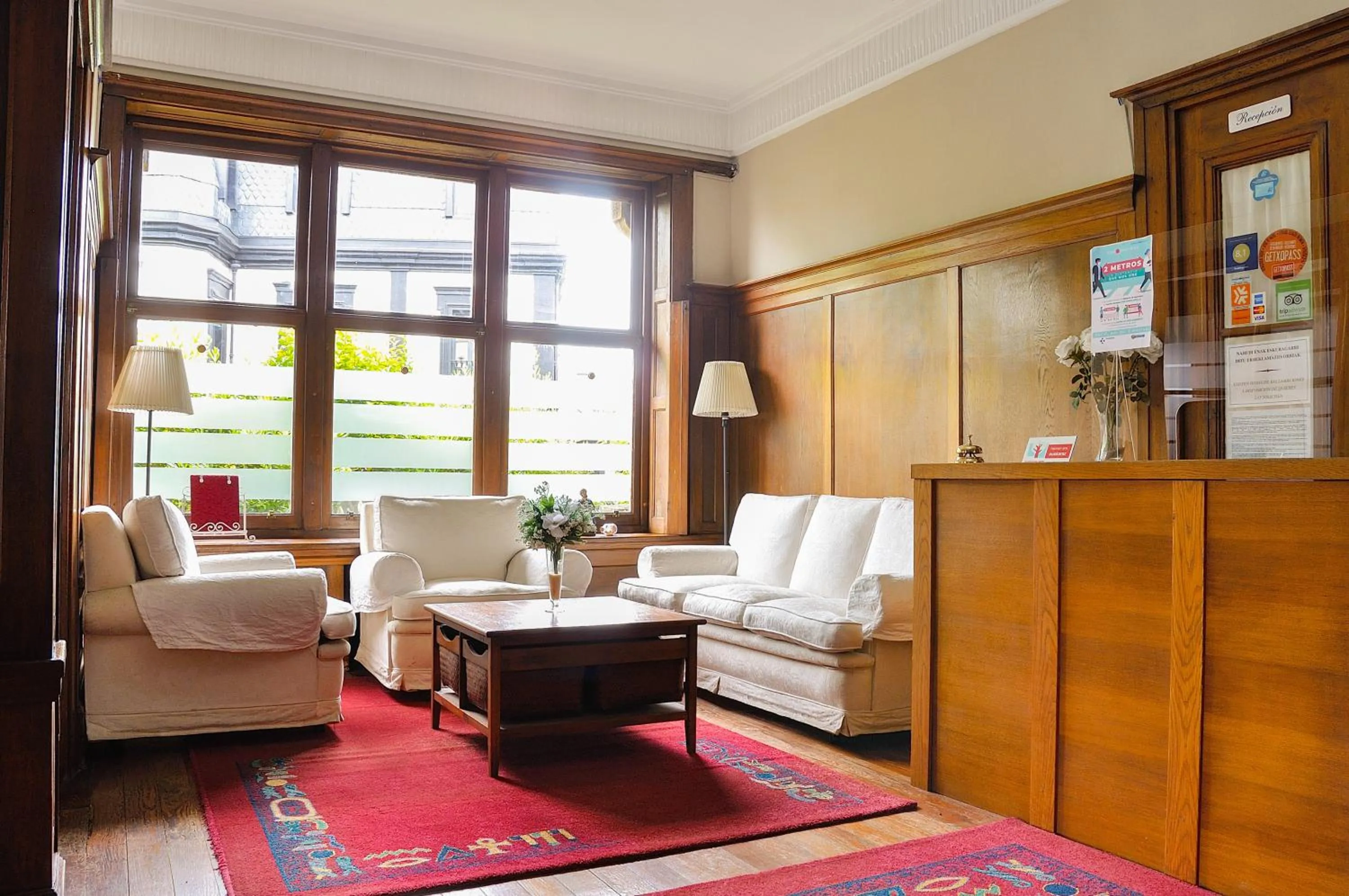 Lobby or reception in Hotel Neguri