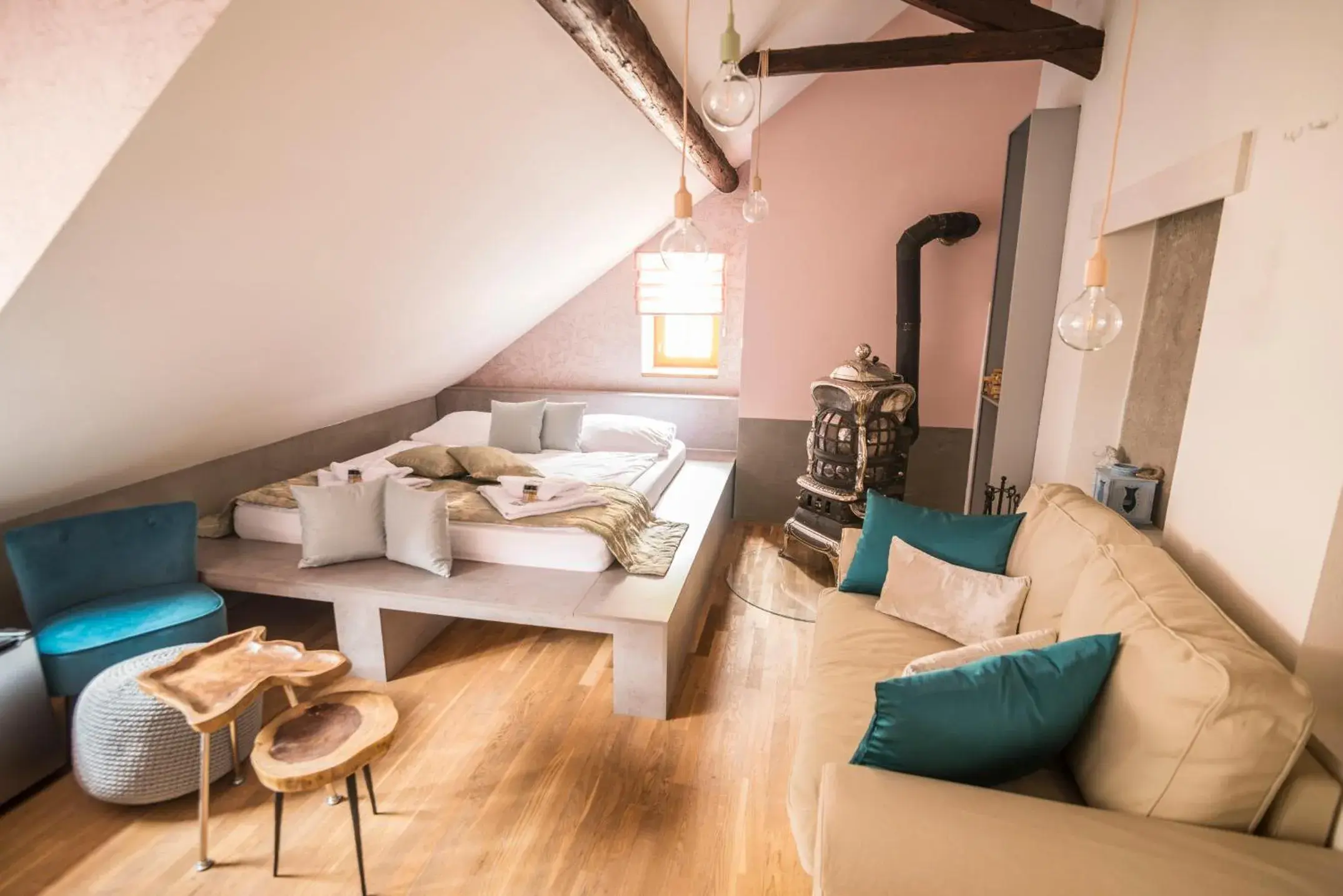 Deluxe Double Room with Balcony in Krumlovská pohádka Deluxe Double Room with Balcony in Krumlovská pohádka