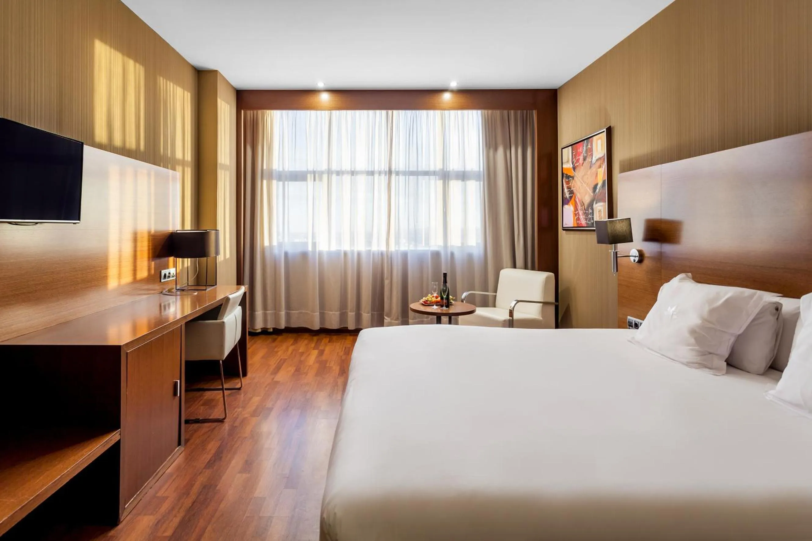 Bedroom, Bed in AZZ Valencia Congress Hotel & Spa