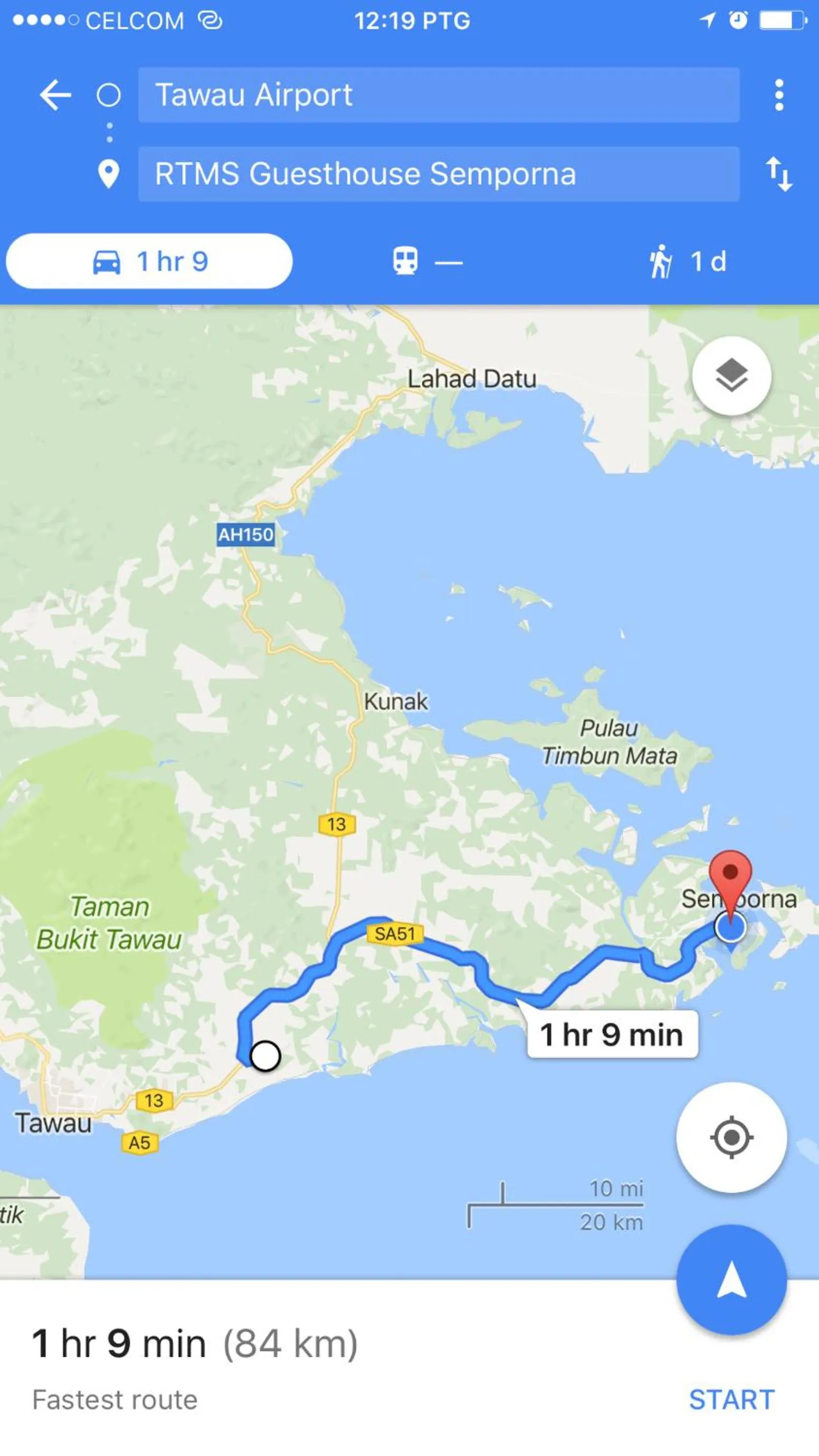 On site in RTMS Guesthouse Semporna