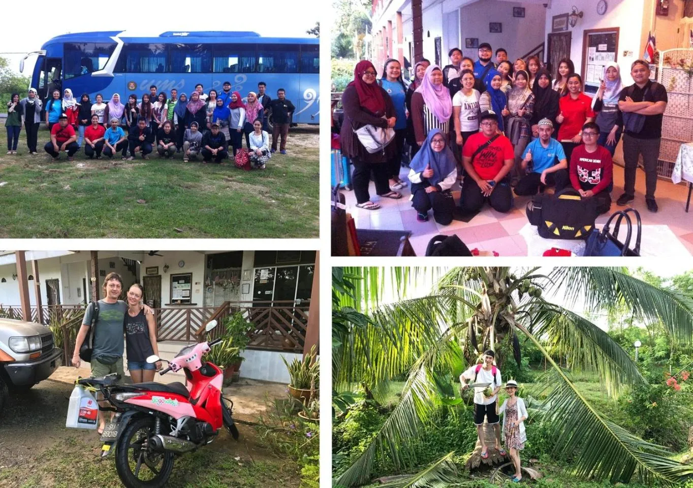 group of guests in RTMS Guesthouse Semporna