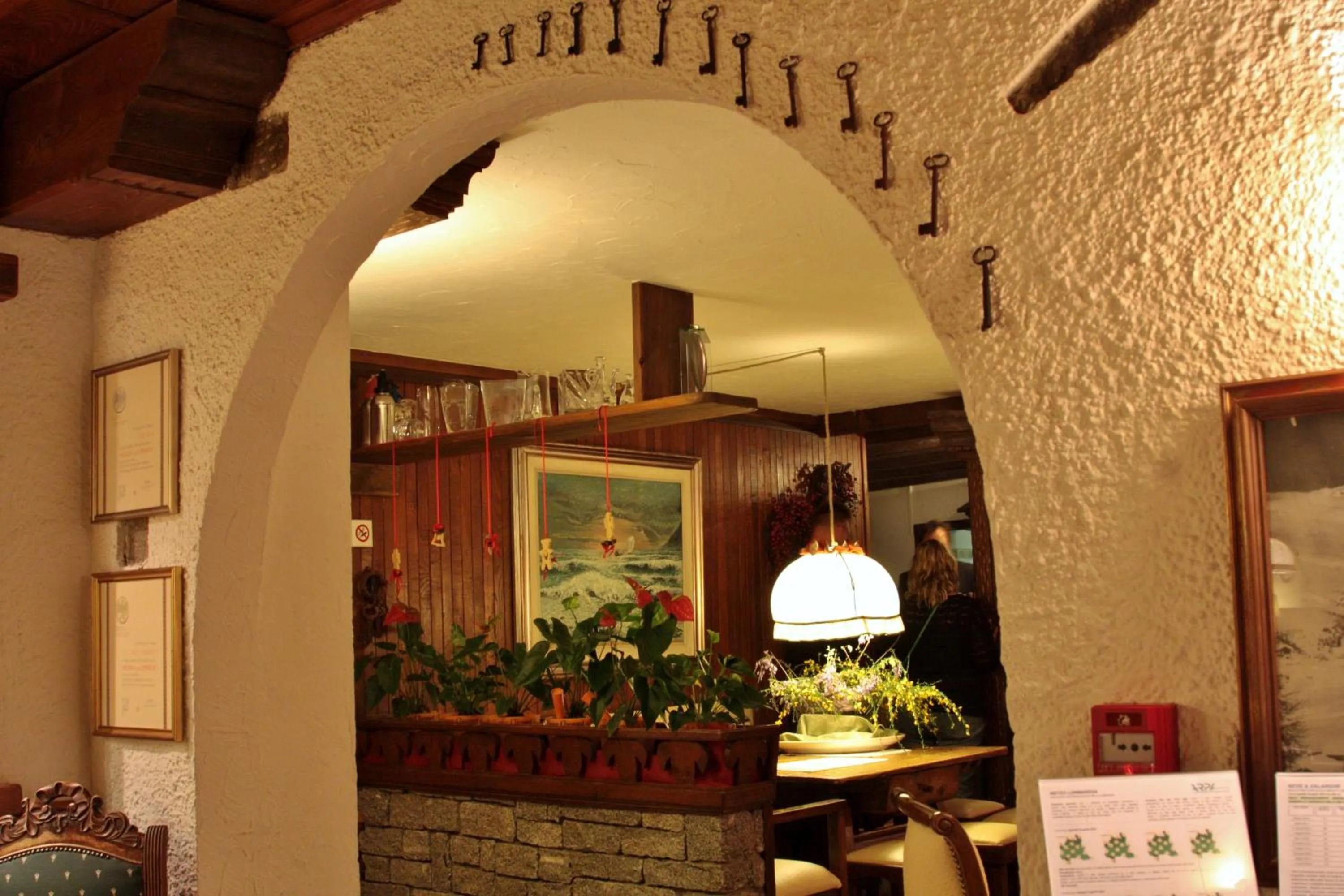 Decorative detail in Hotel La Meridiana