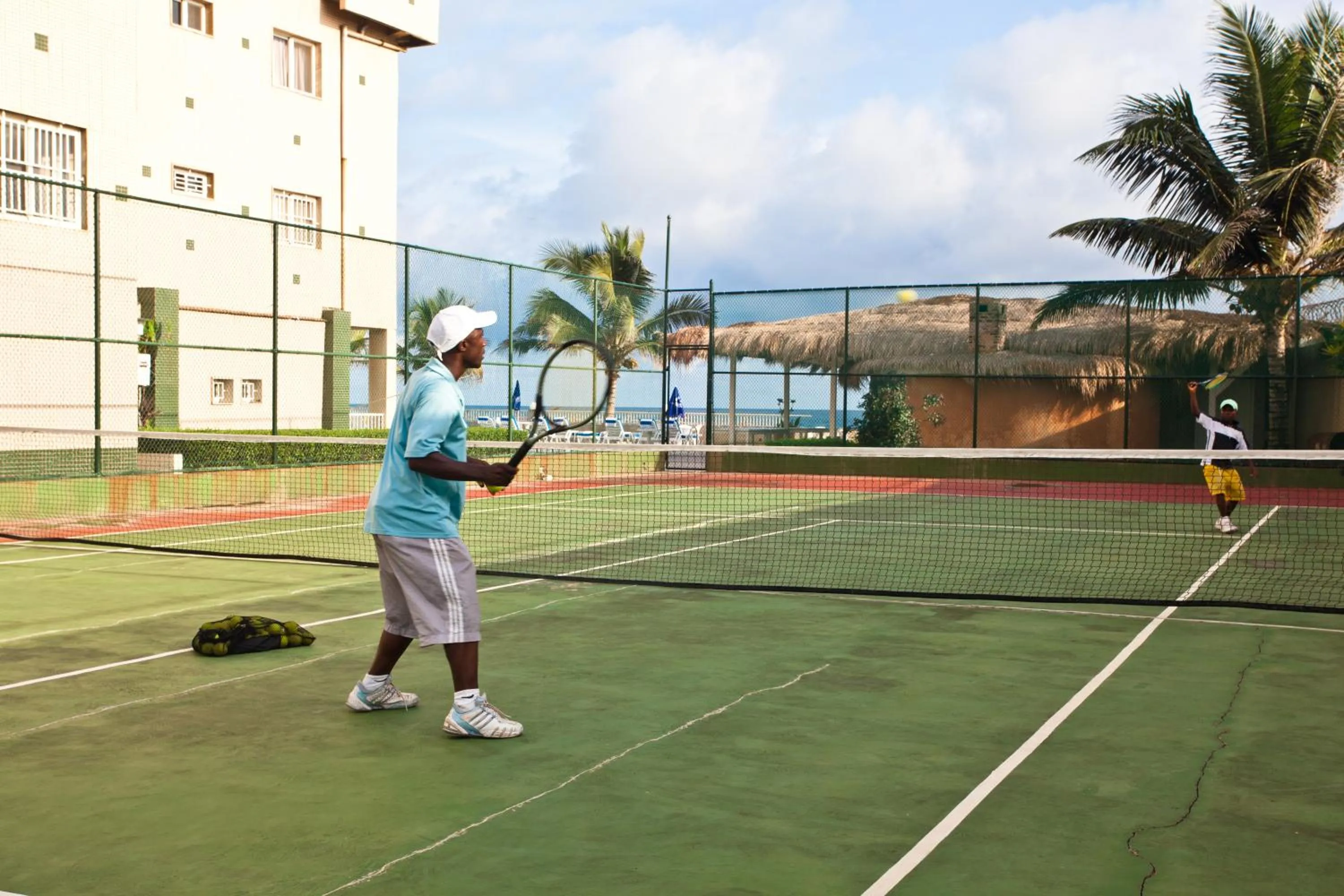 Tennis court in Mamba Point Hotel