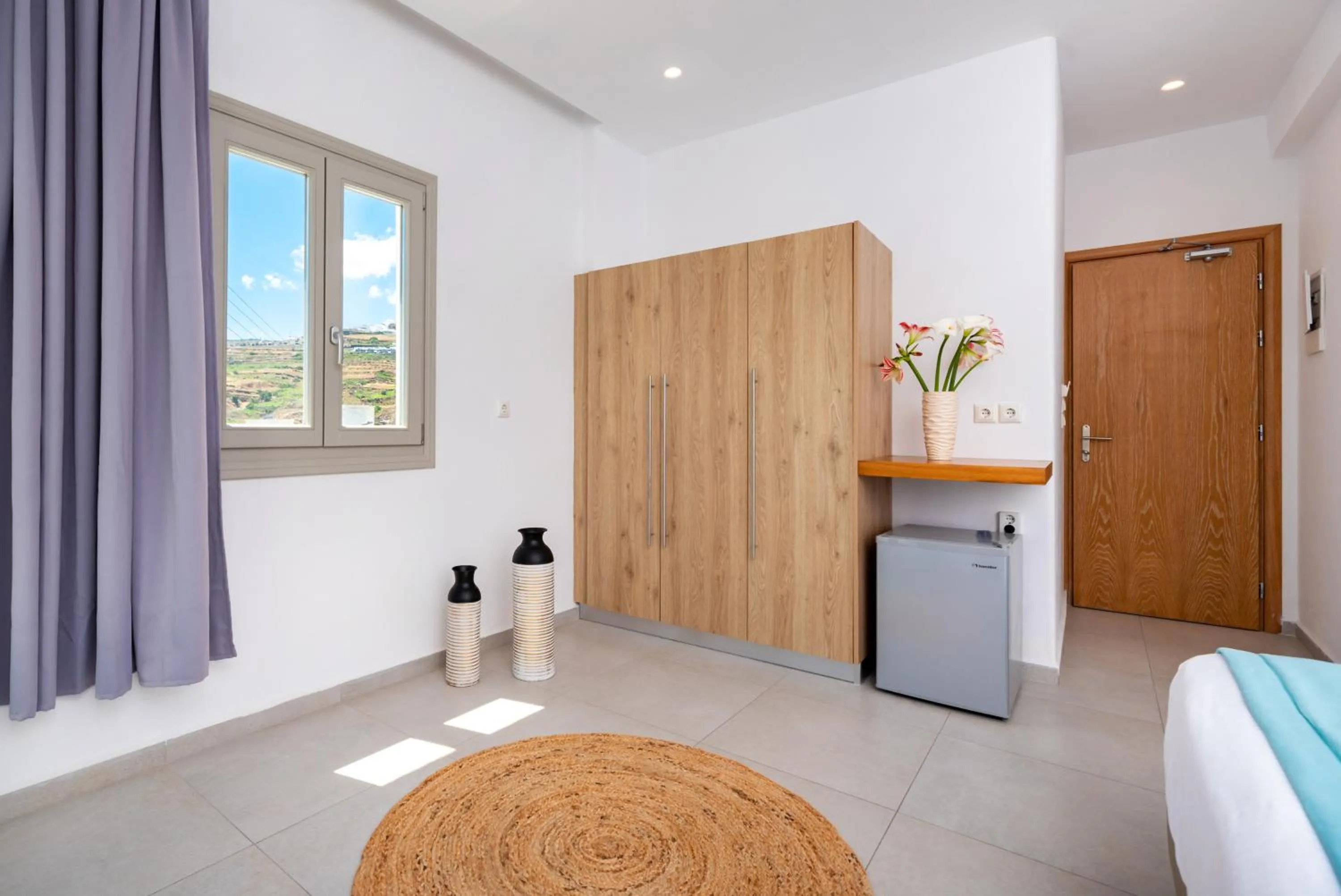 Bed in Kalisperis Hotel