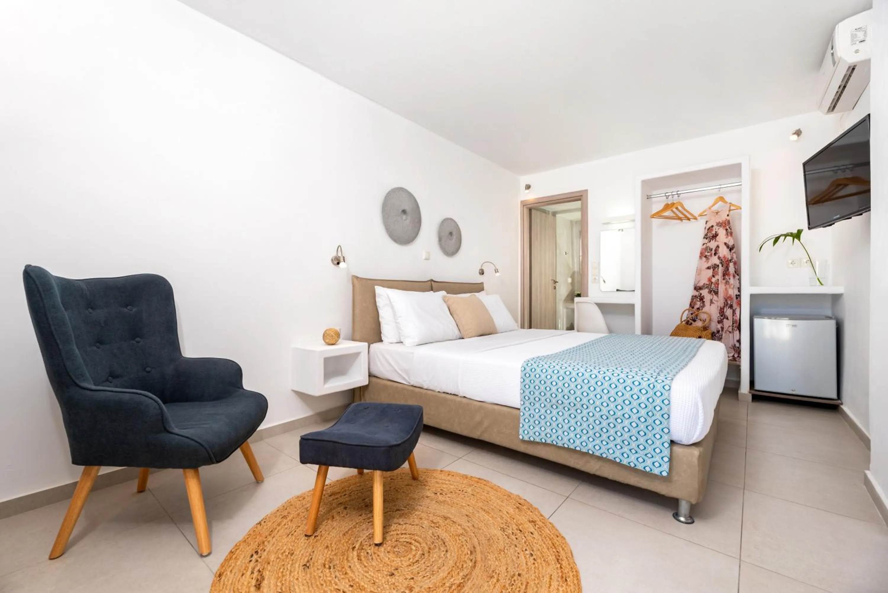 Bedroom, Bed in Kalisperis Hotel