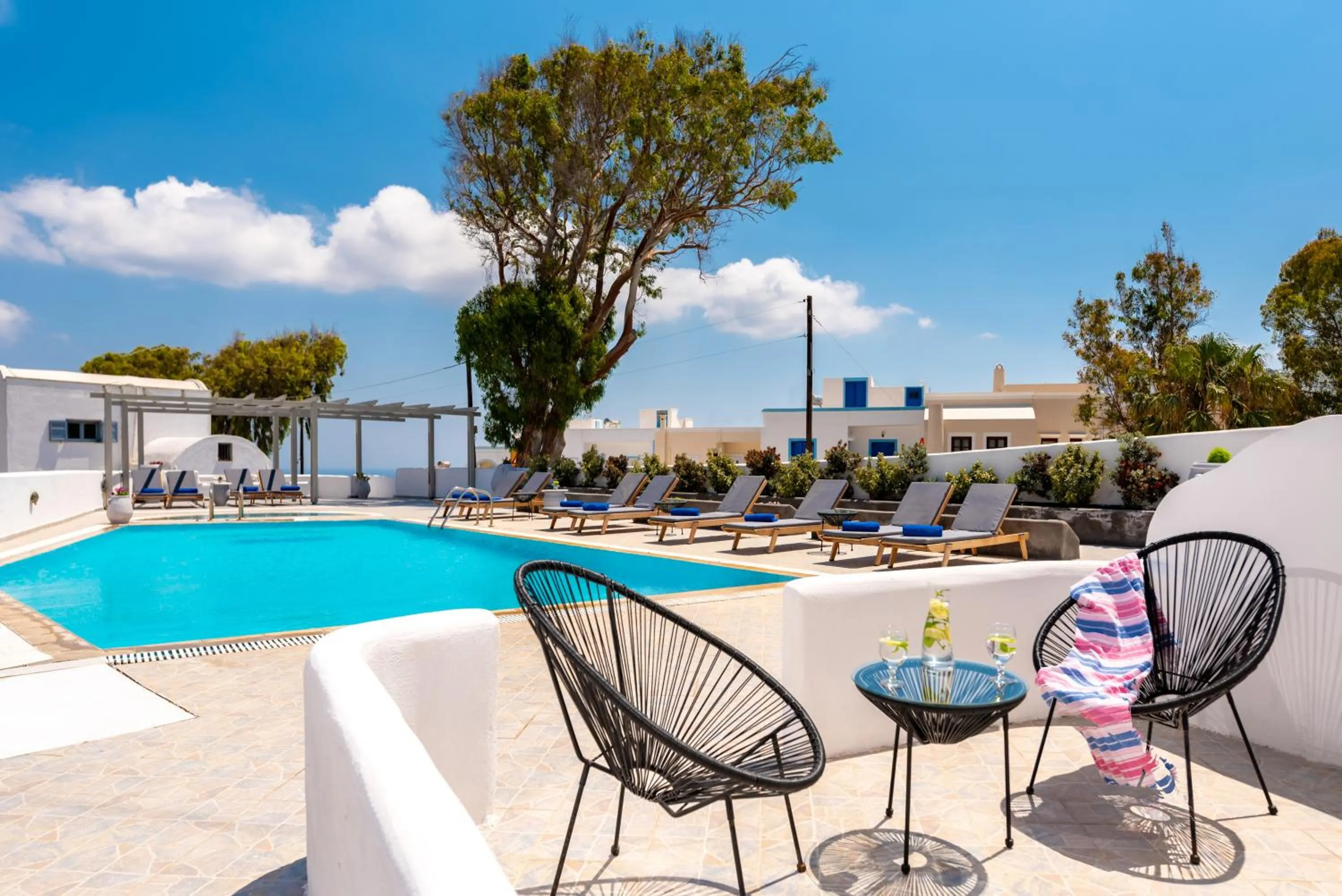 Pool view in Kalisperis Hotel