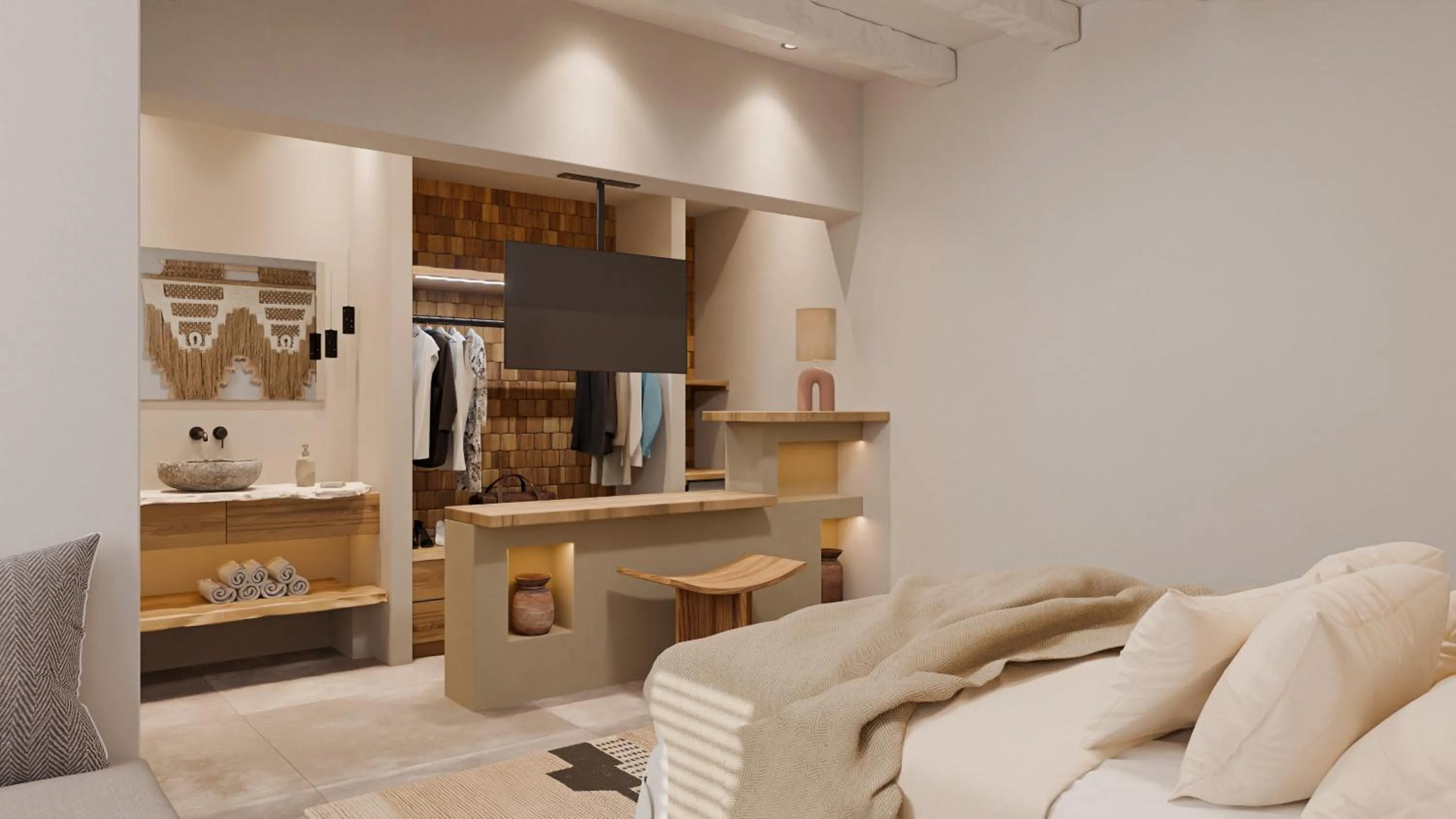 Bedroom in F Fine Suites - Adults Only