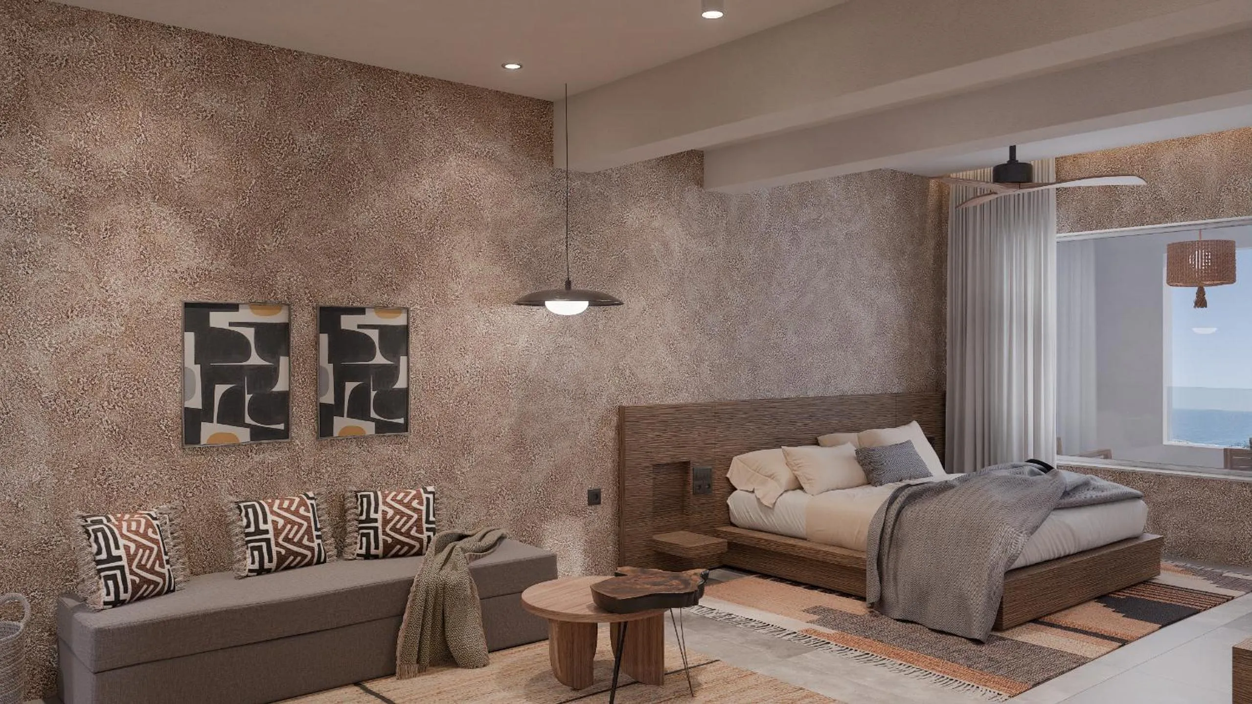 Bed in F Fine Suites - Adults Only