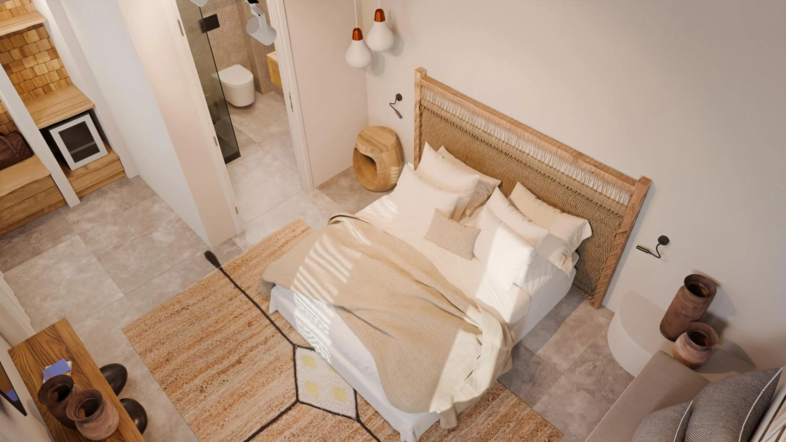 Photo of the whole room, Bed in F Fine Suites - Adults Only