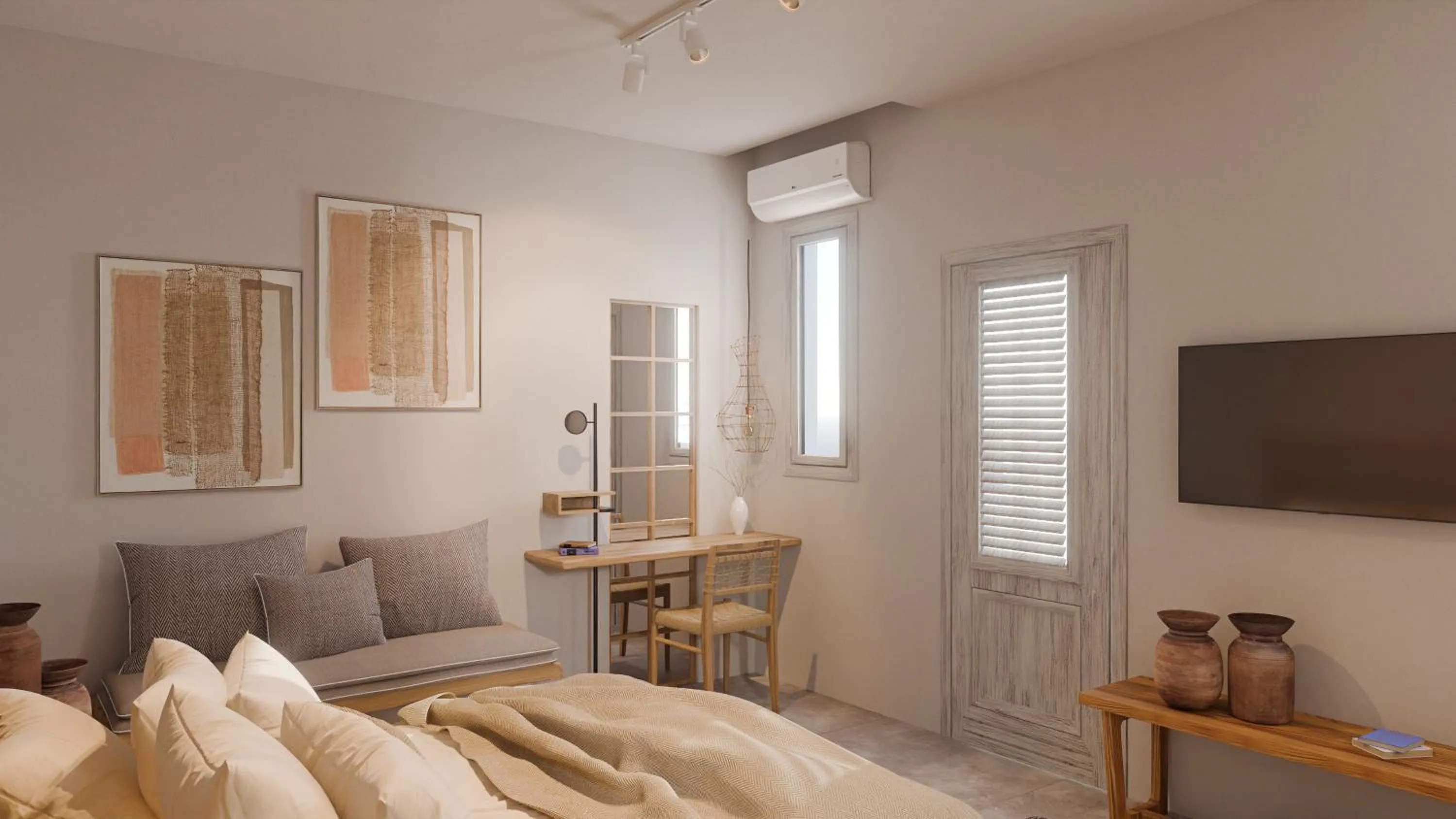 Photo of the whole room, Bed in F Fine Suites - Adults Only