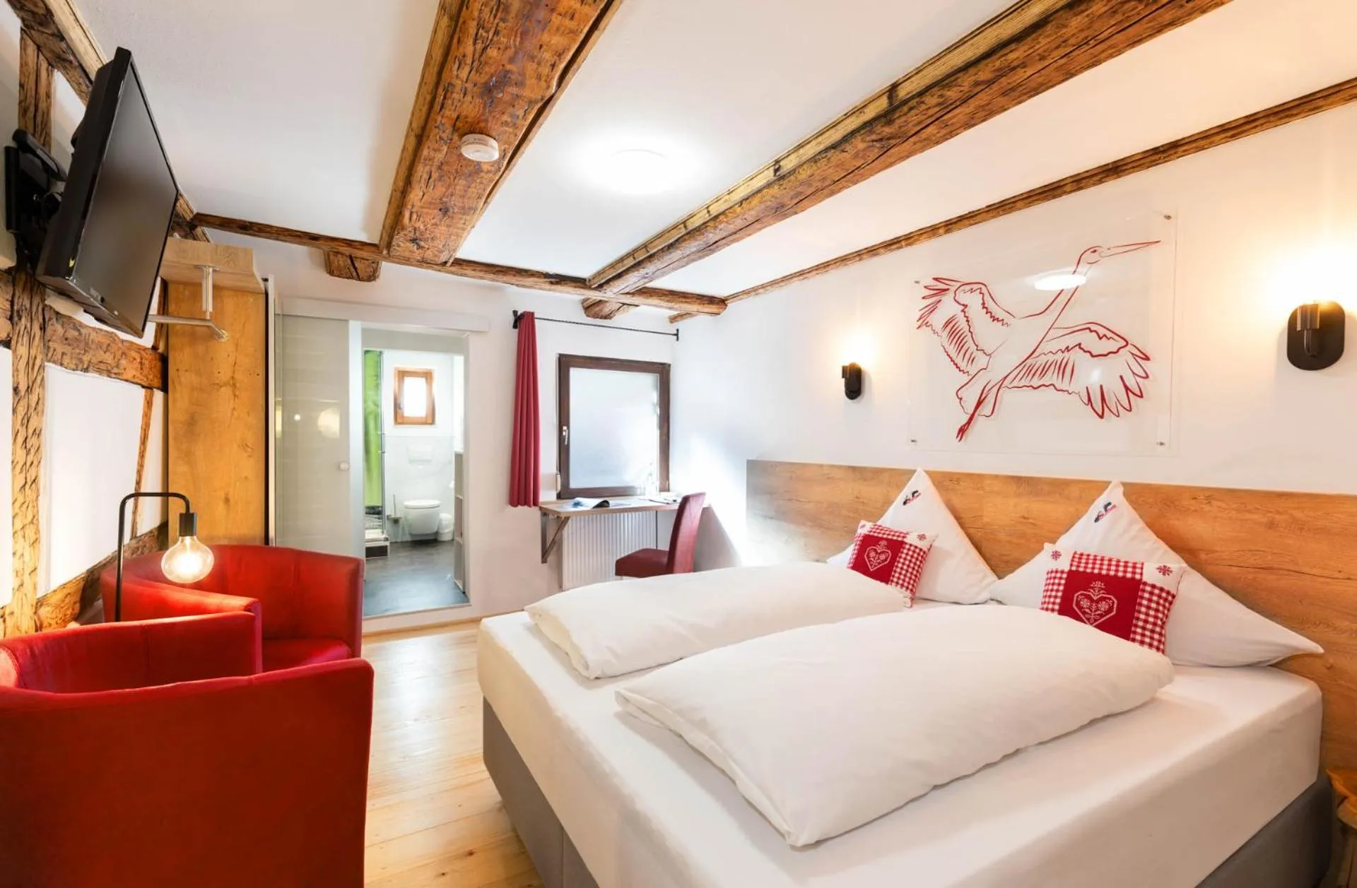 Photo of the whole room, Bed in Bodensee Hotel Storchen