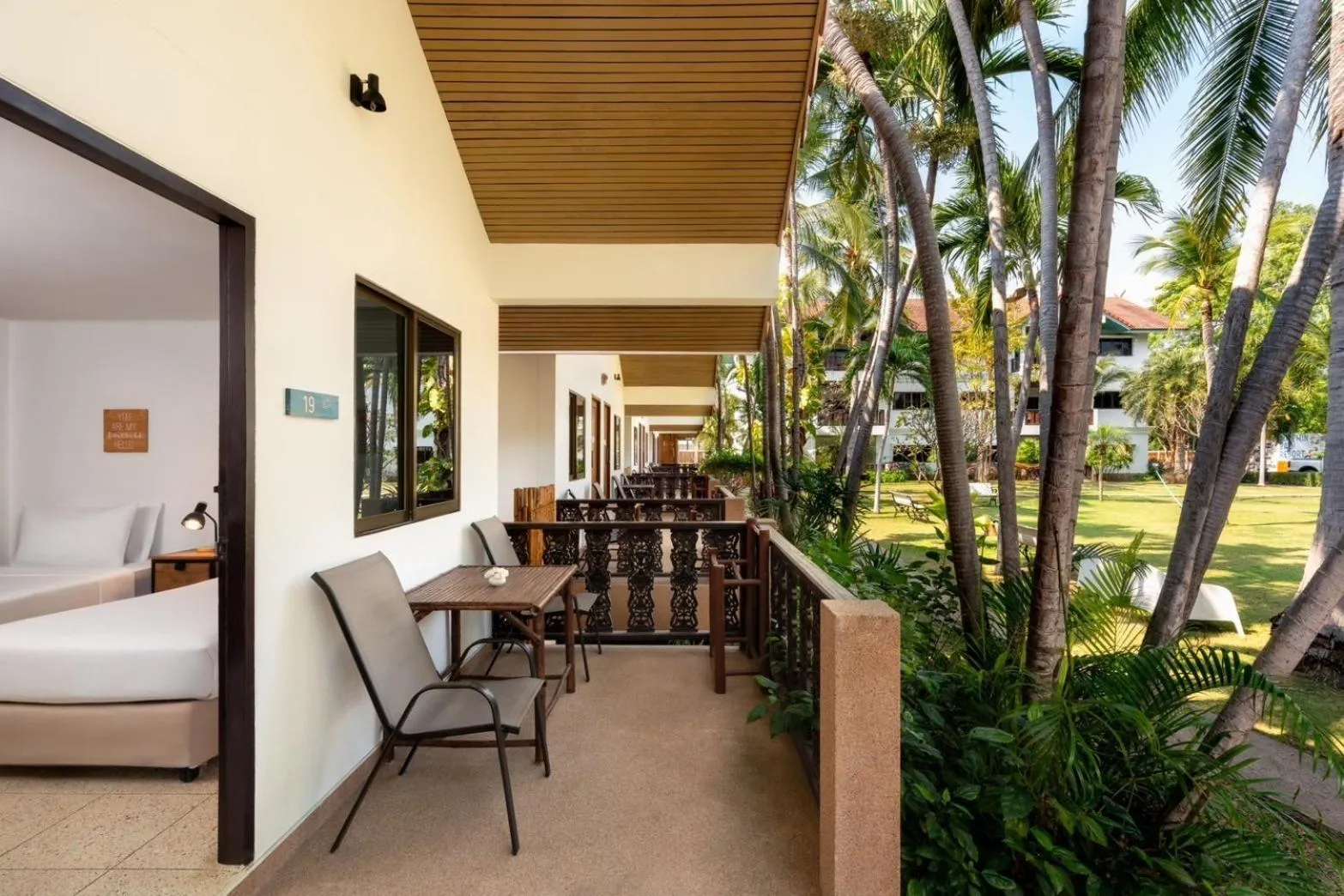 Garden in Dolphin Bay Beach Resort