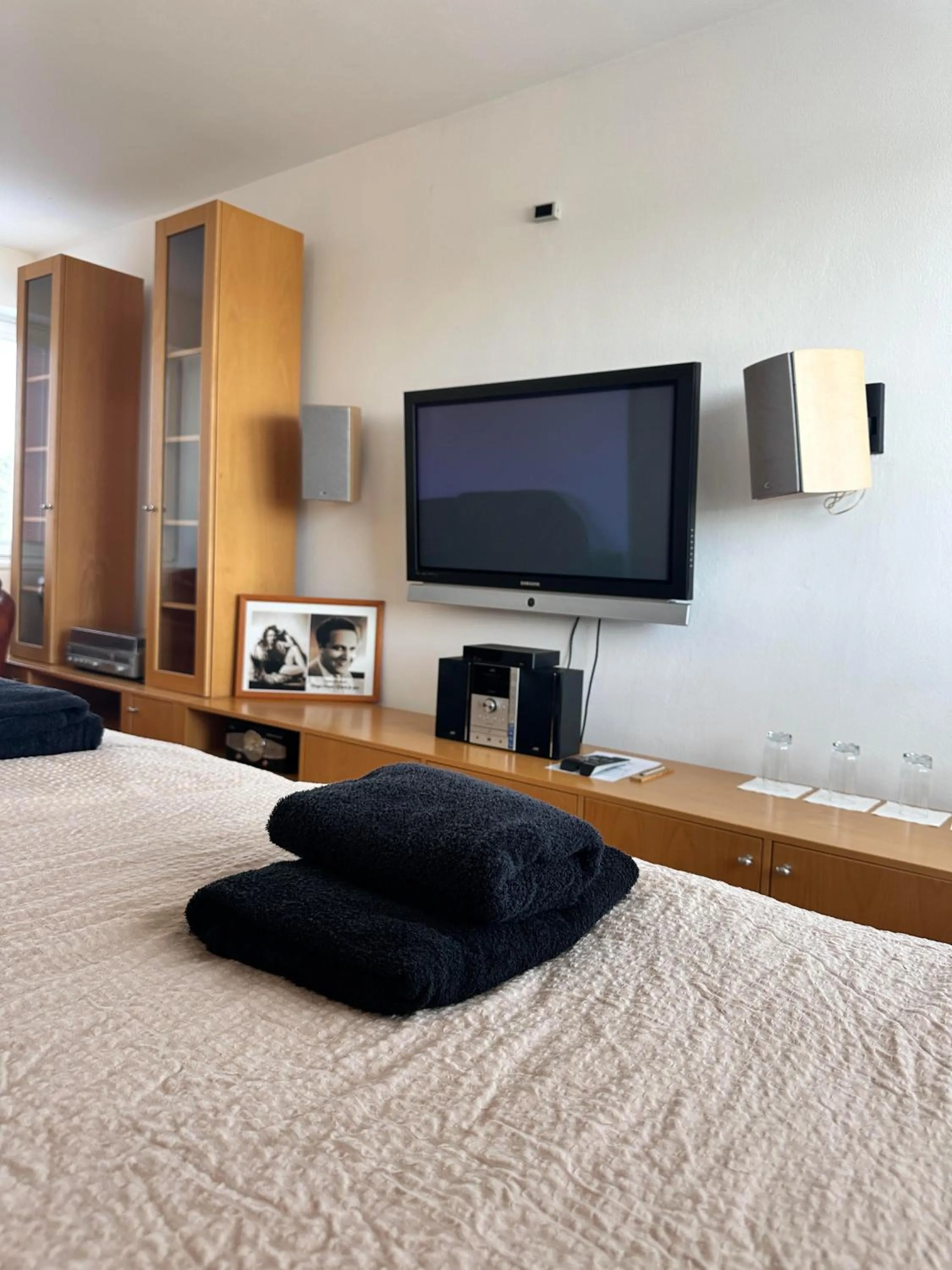 TV and multimedia, Bed in Hotel Muza