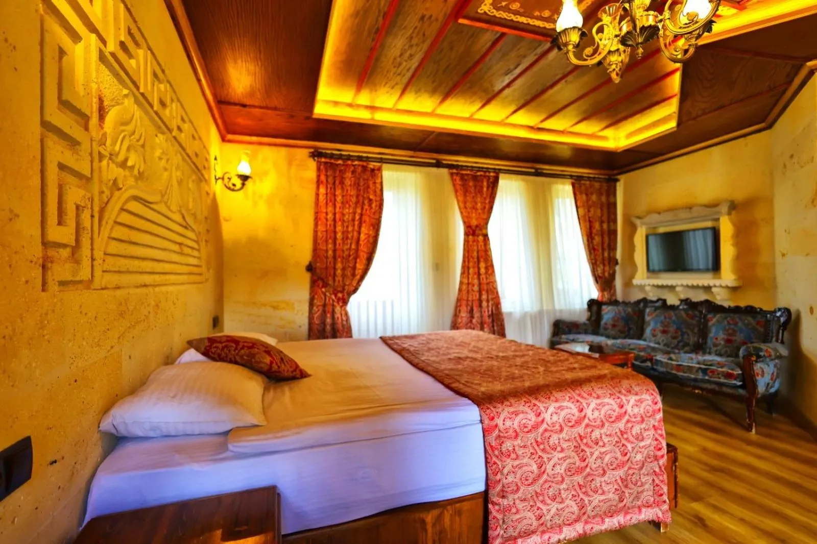 Bed in Cappadocia Empire Cave Hotel