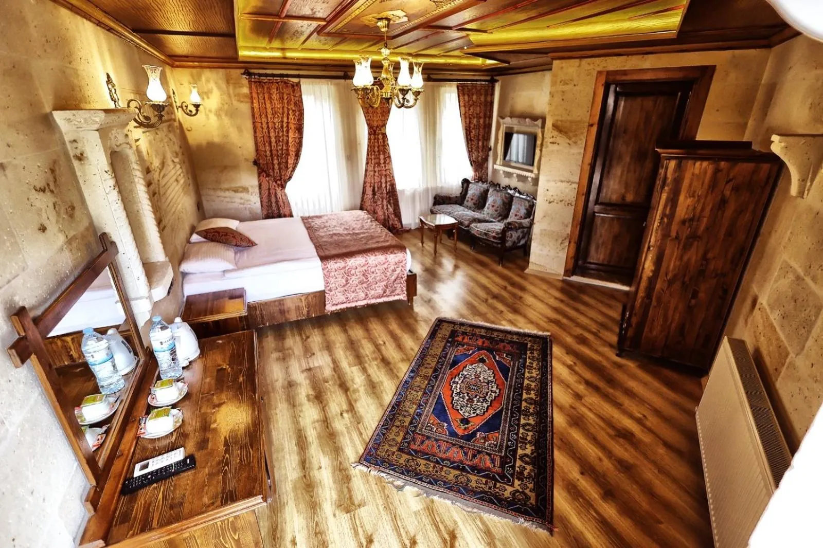 Bed in Cappadocia Empire Cave Hotel