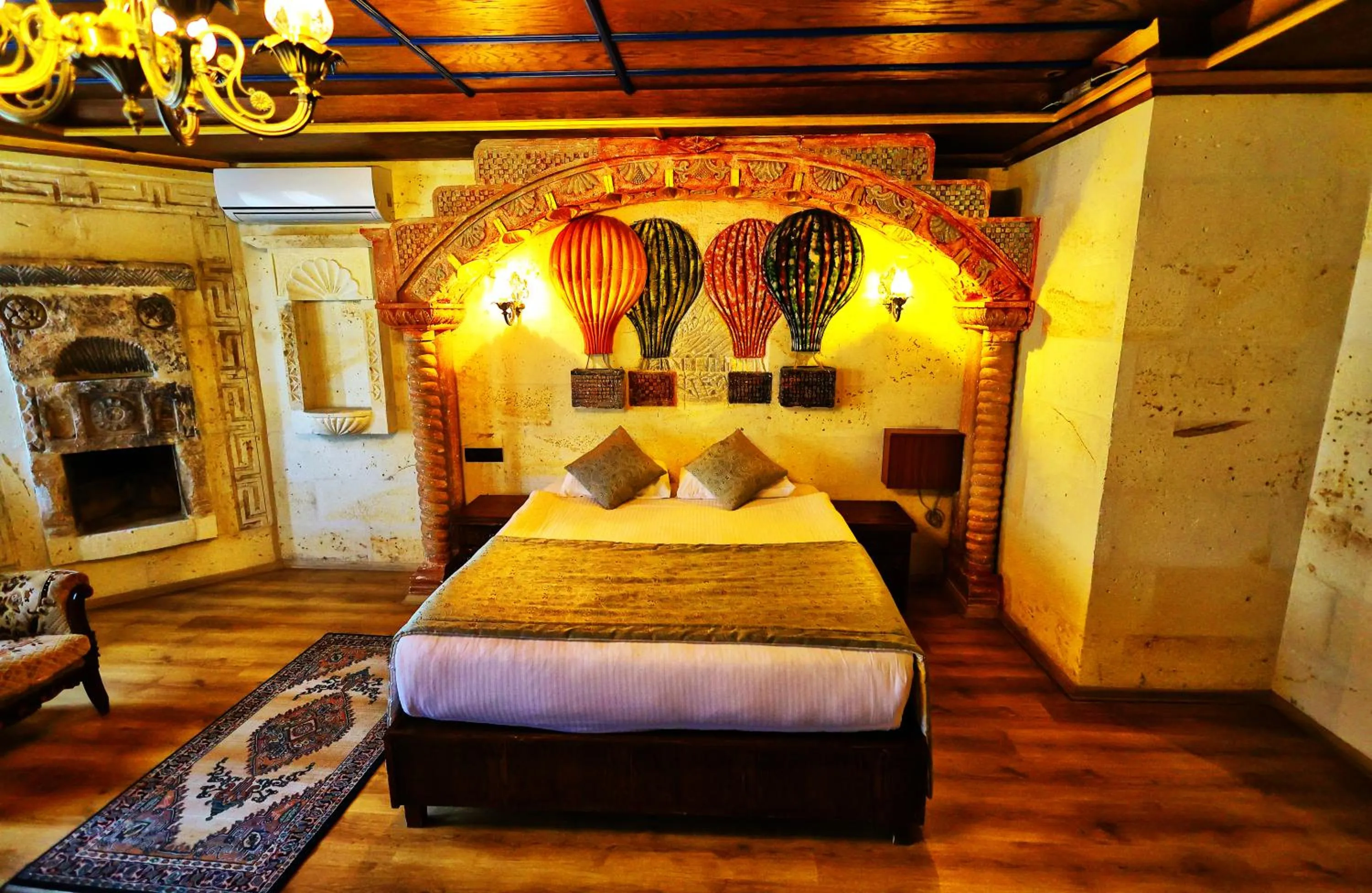 Bed in Cappadocia Empire Cave Hotel