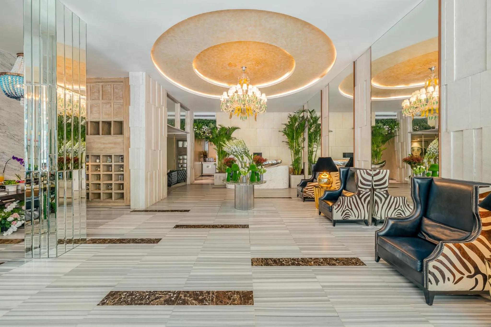 Lobby or reception in A&EM Saigon Hotel