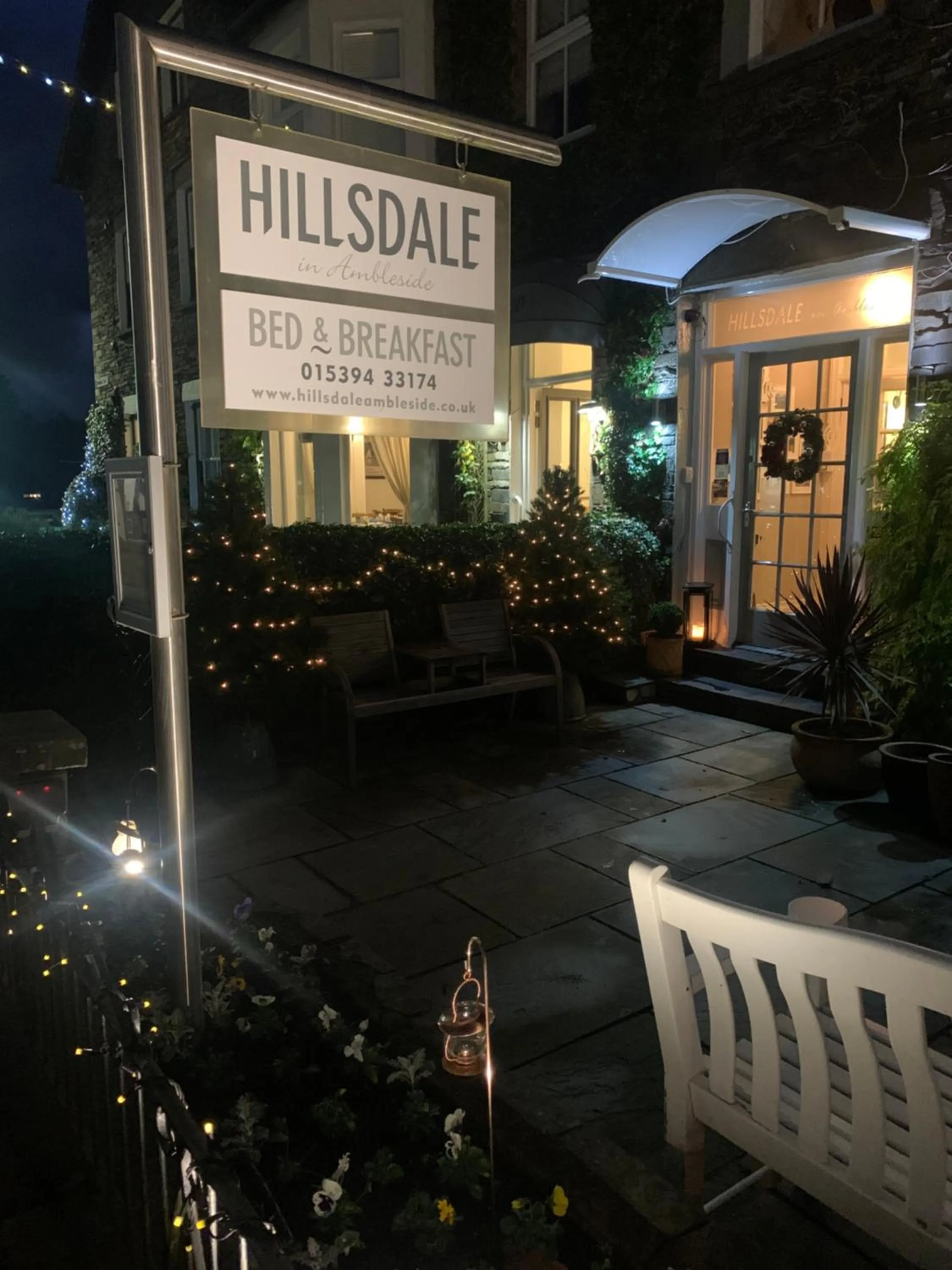 Patio in Hillsdale B&B in Ambleside