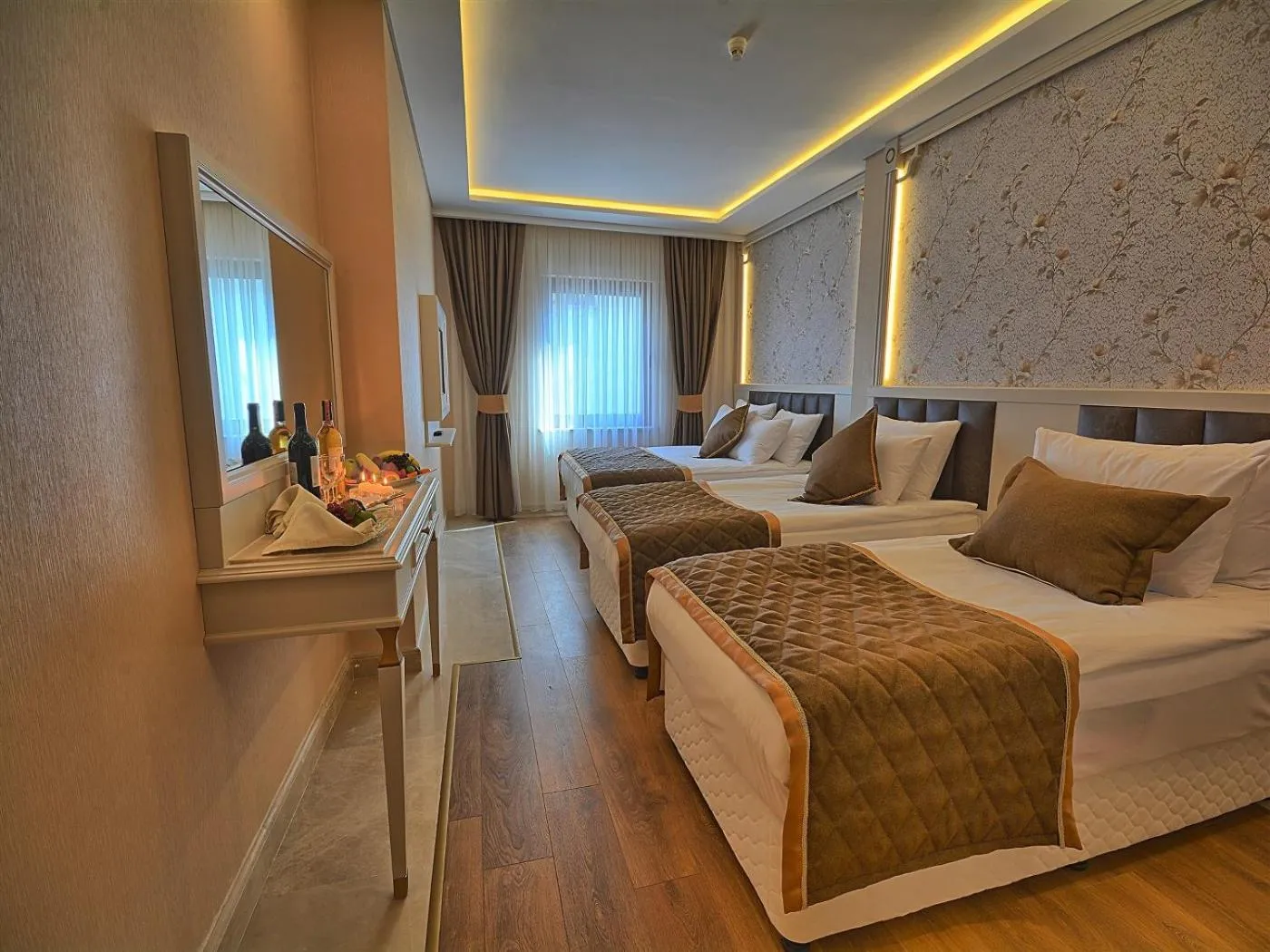 Bed in Samir Deluxe Hotel