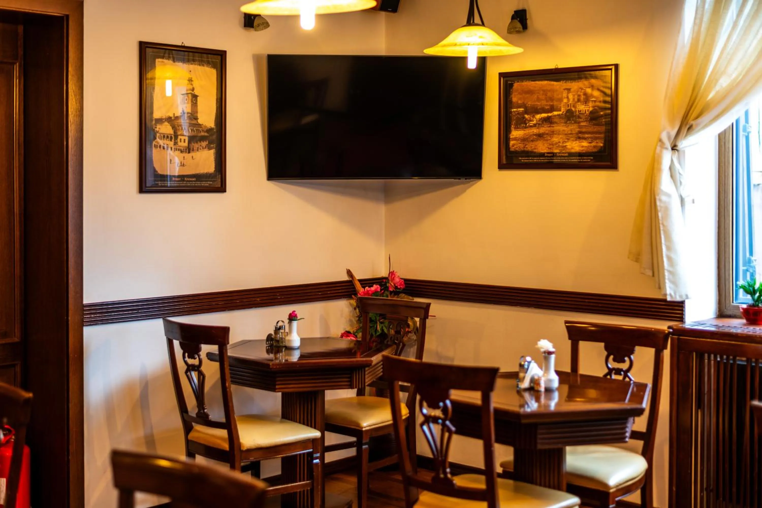 Communal lounge/ TV room in Pension Brasovu Vechi