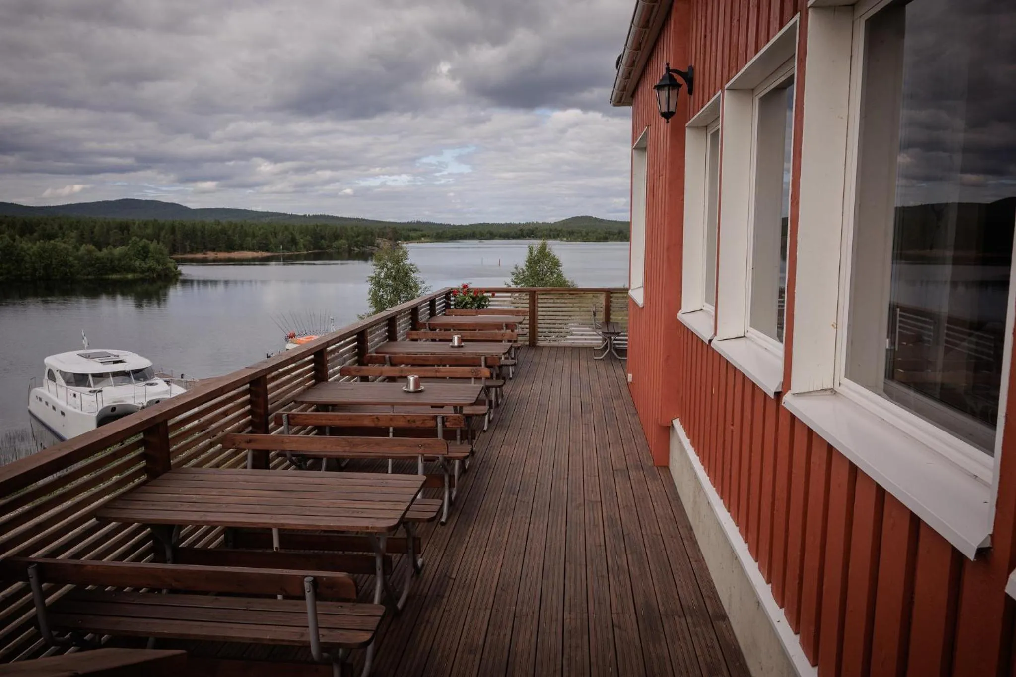 Balcony/Terrace in Hotel Inari