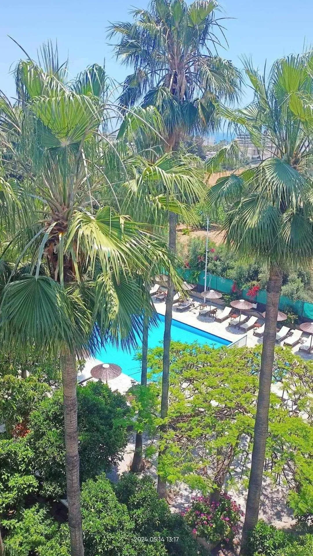 Pool view in Veronica Hotel