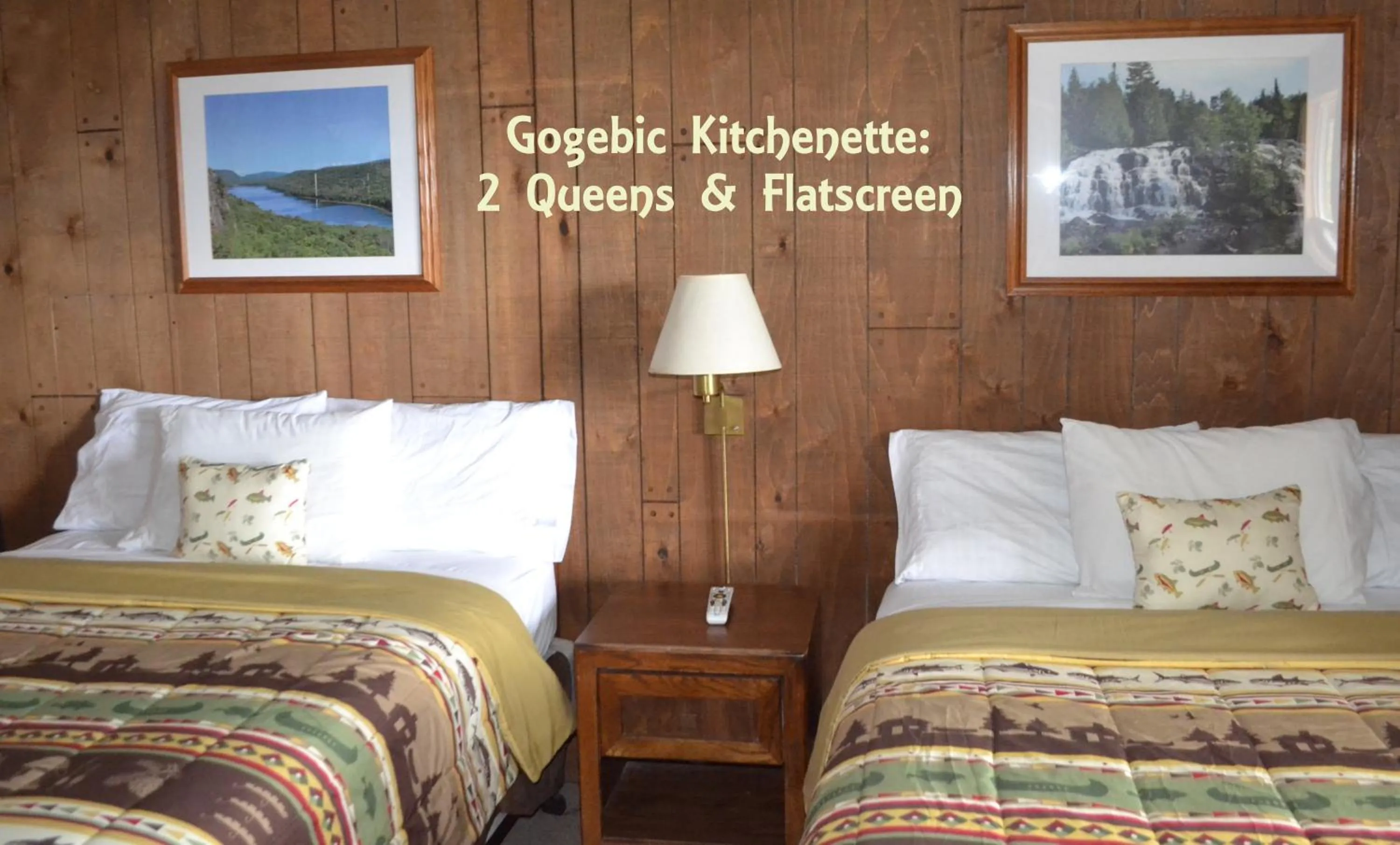 Bed in AJ's Lodge and Oven