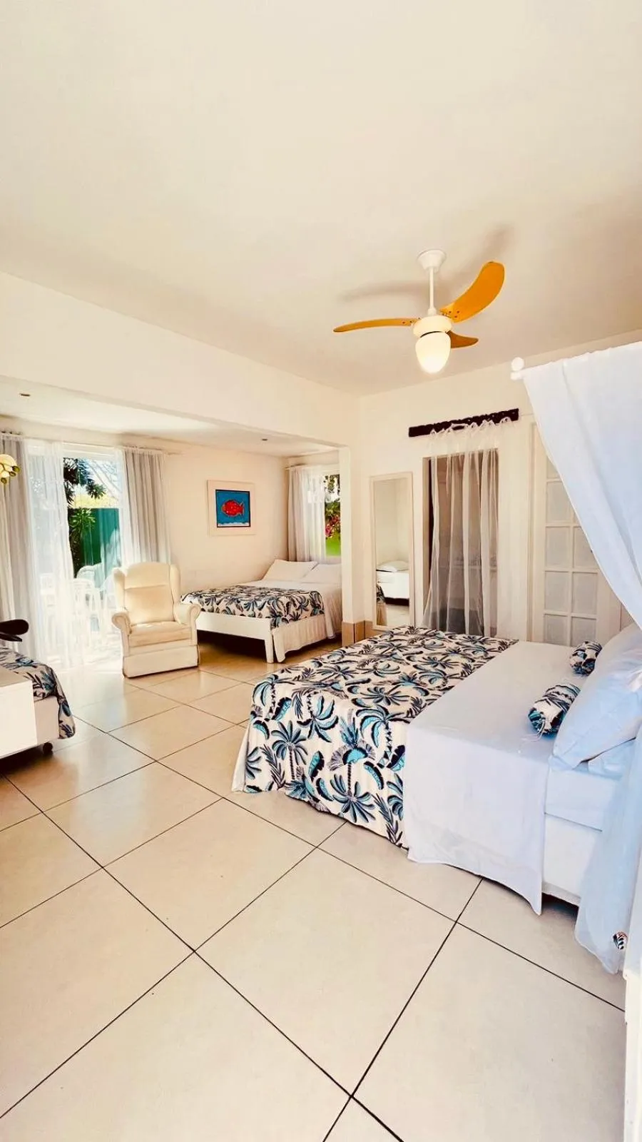 Bed in Villa Baobá Pousada & Spa