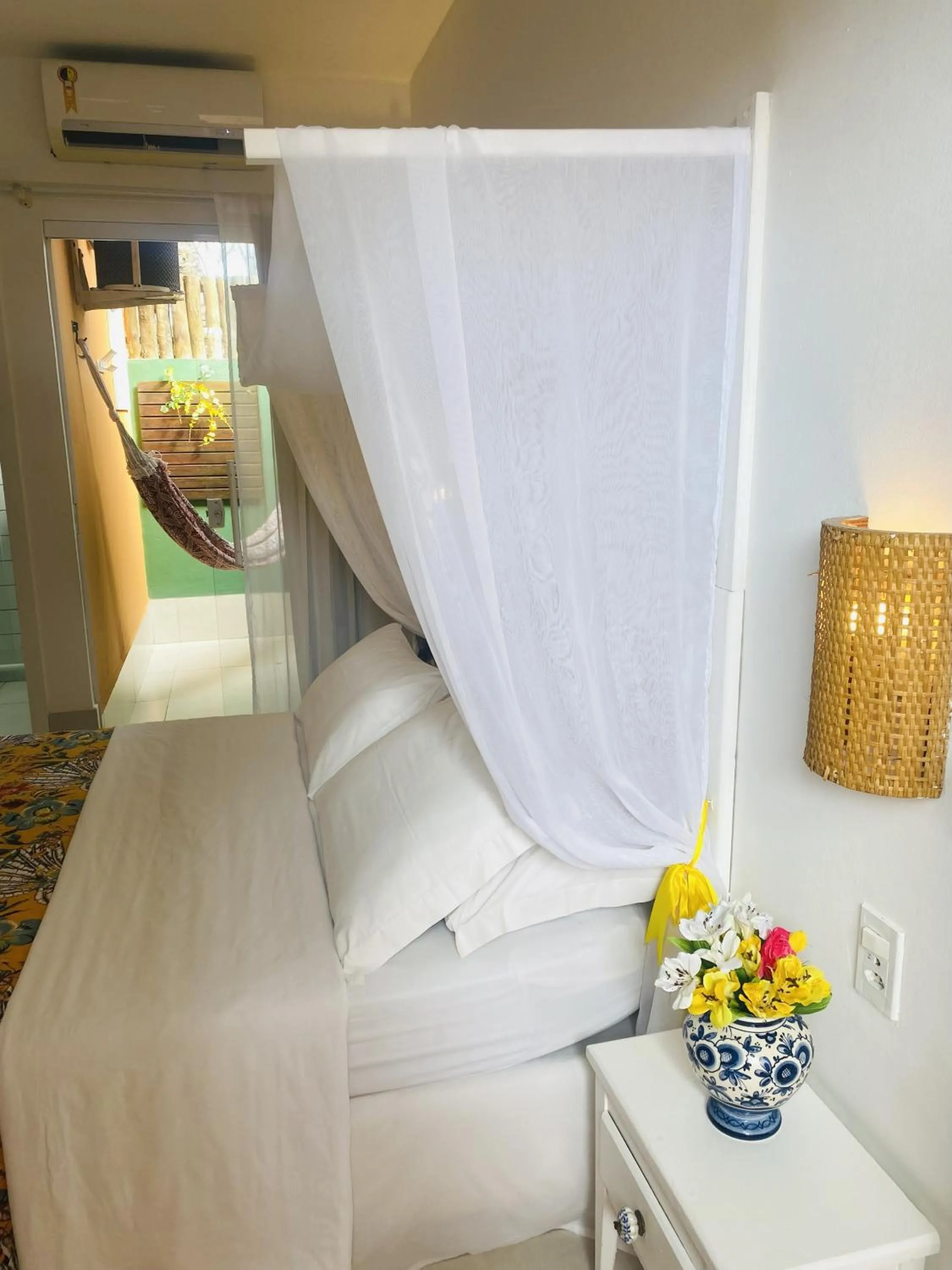 Patio, Bed in Villa Baobá Pousada & Spa