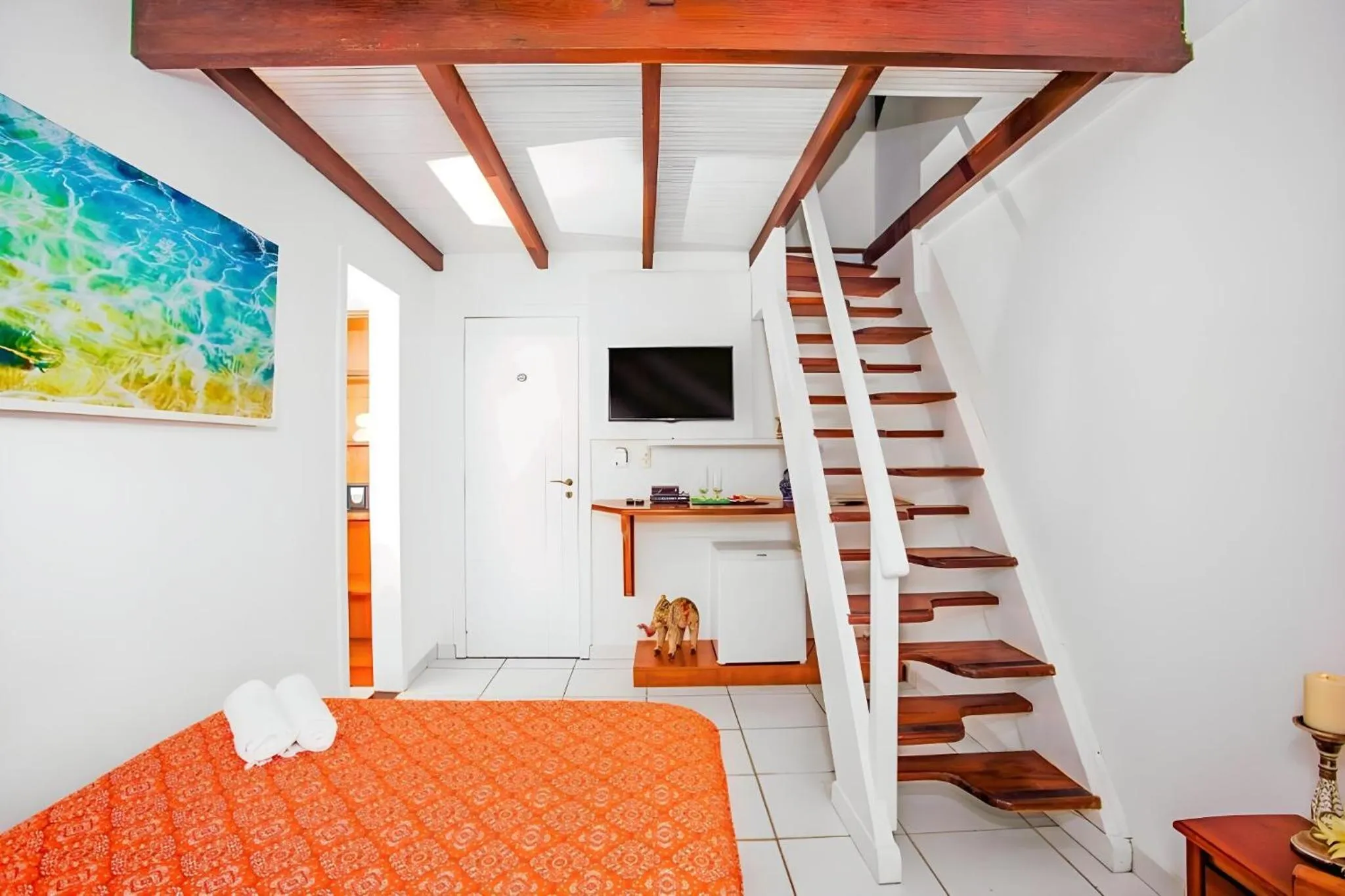 Bed in Villa Baobá Pousada & Spa