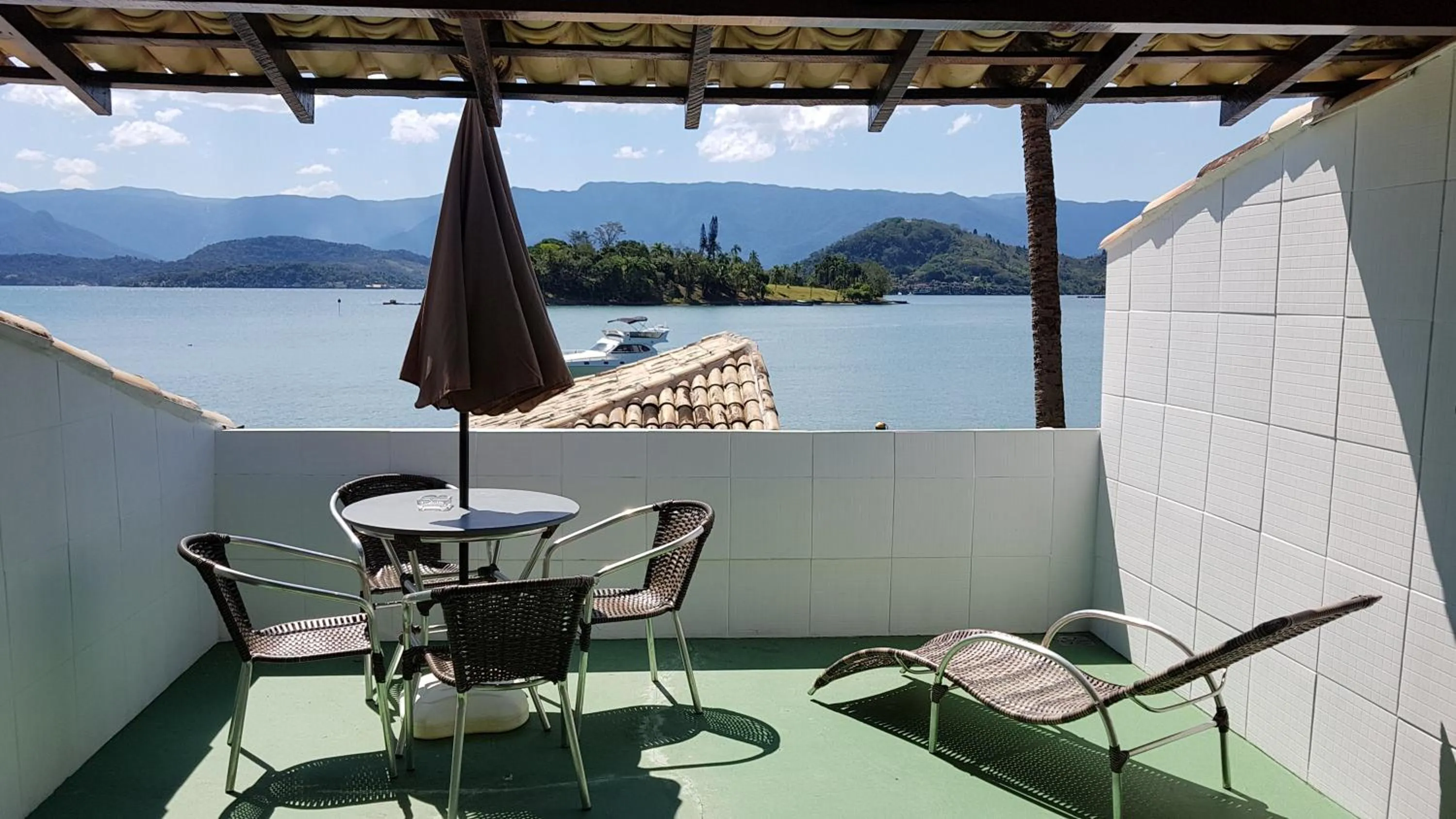 Balcony/Terrace in Pousada Costa do Sapê