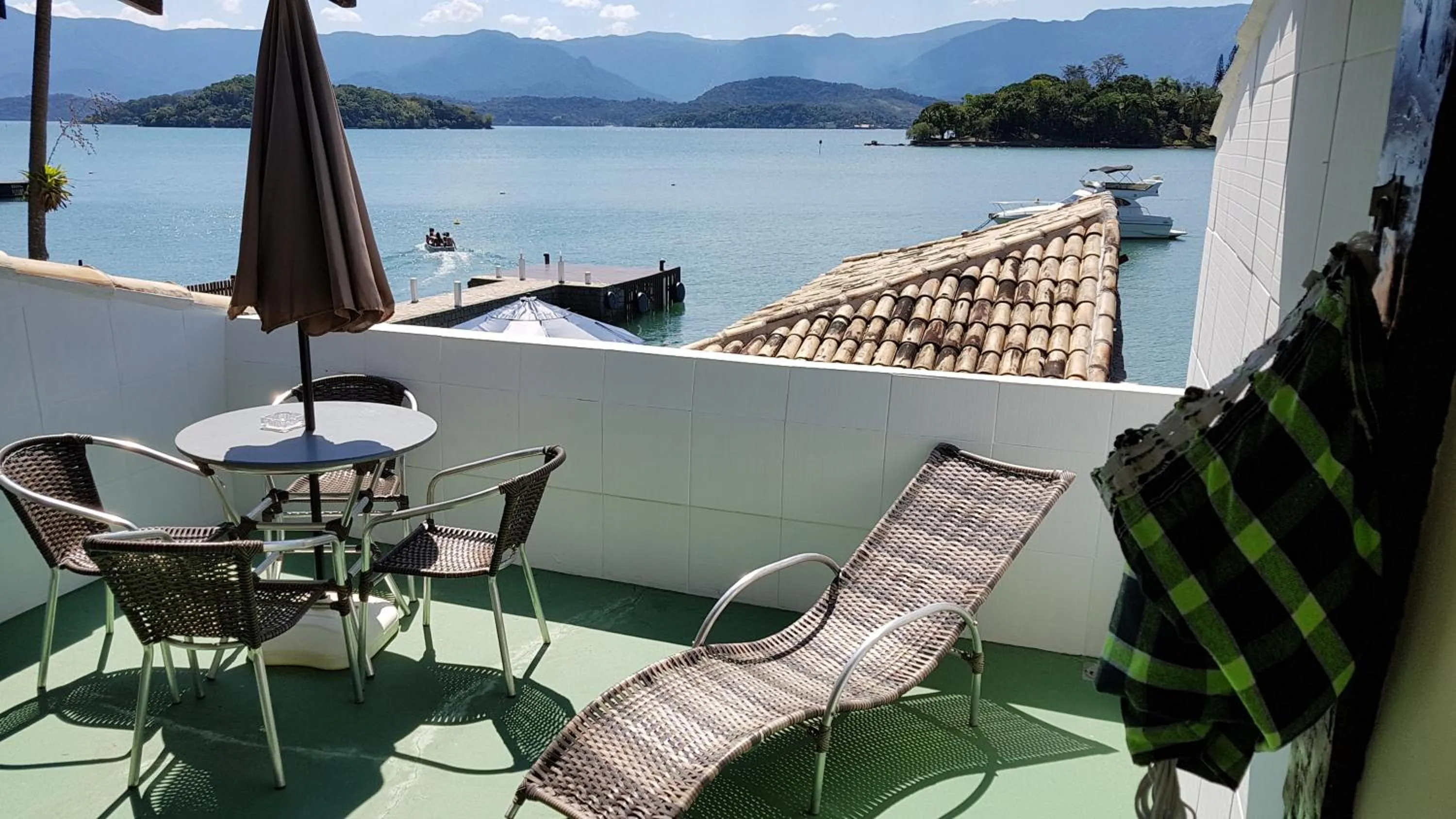 Balcony/Terrace in Pousada Costa do Sapê