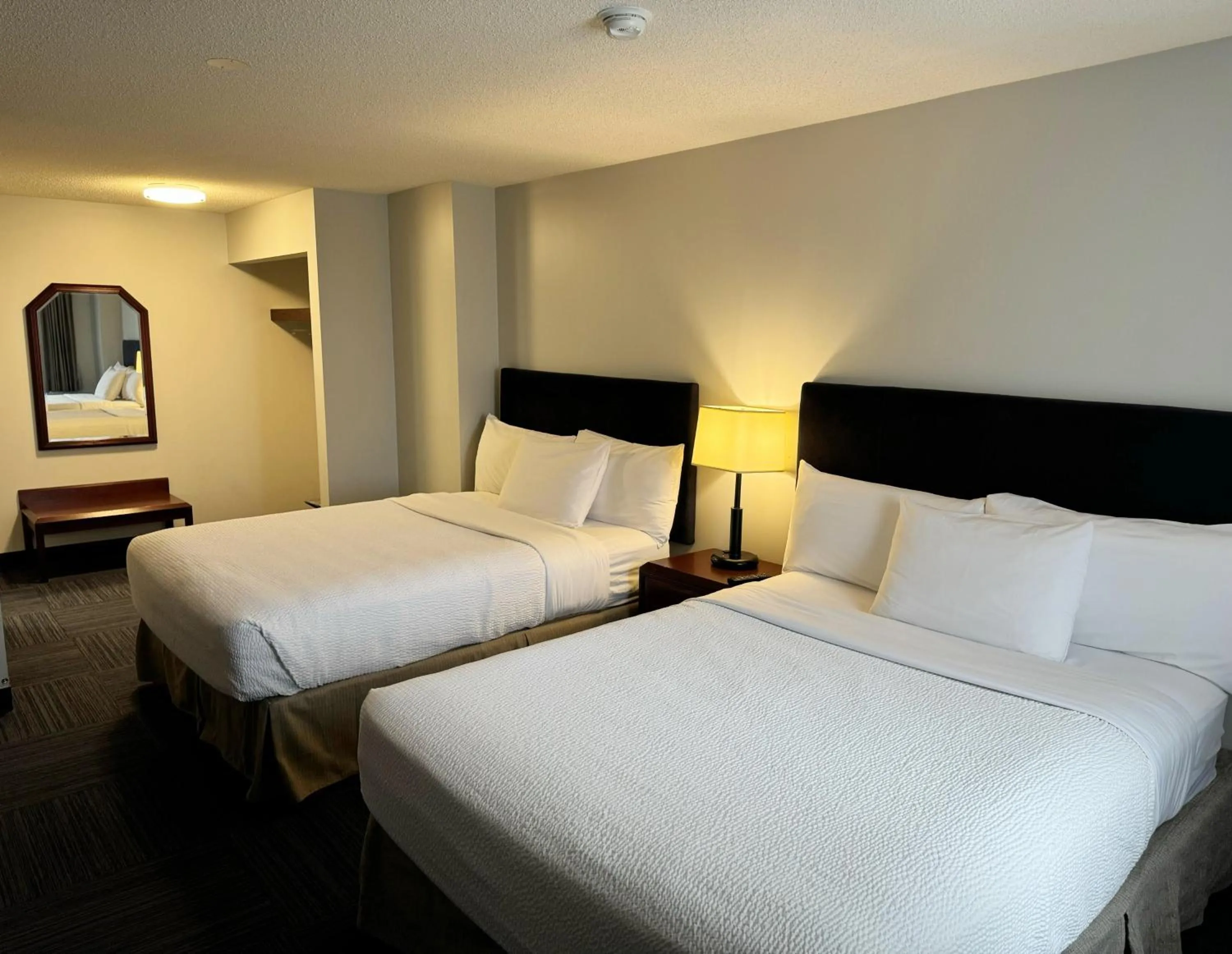 Bed in Divya Sutra Plaza and Conference Centre Calgary Airport