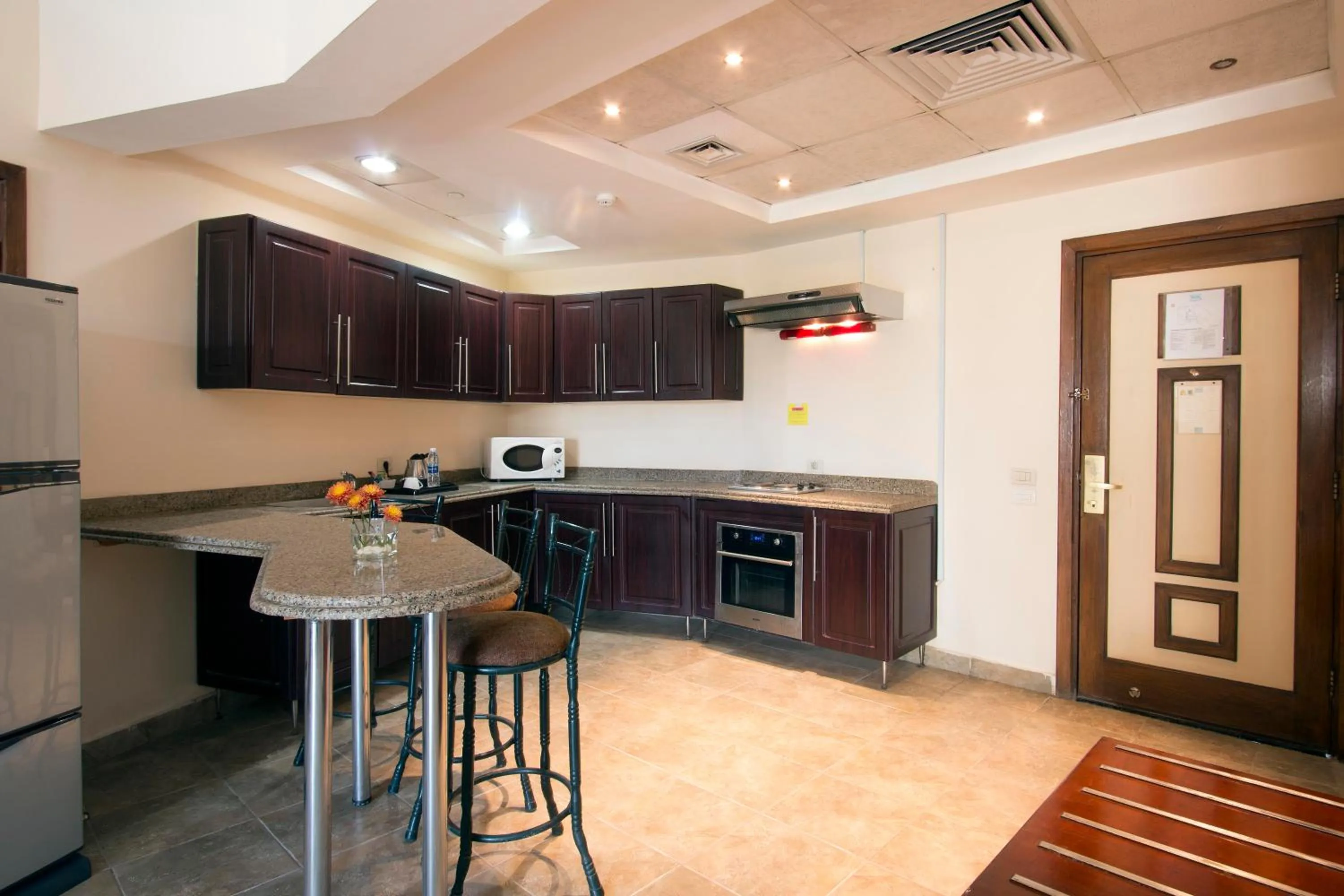 Kitchen or kitchenette in Swiss Inn Plaza Hotel