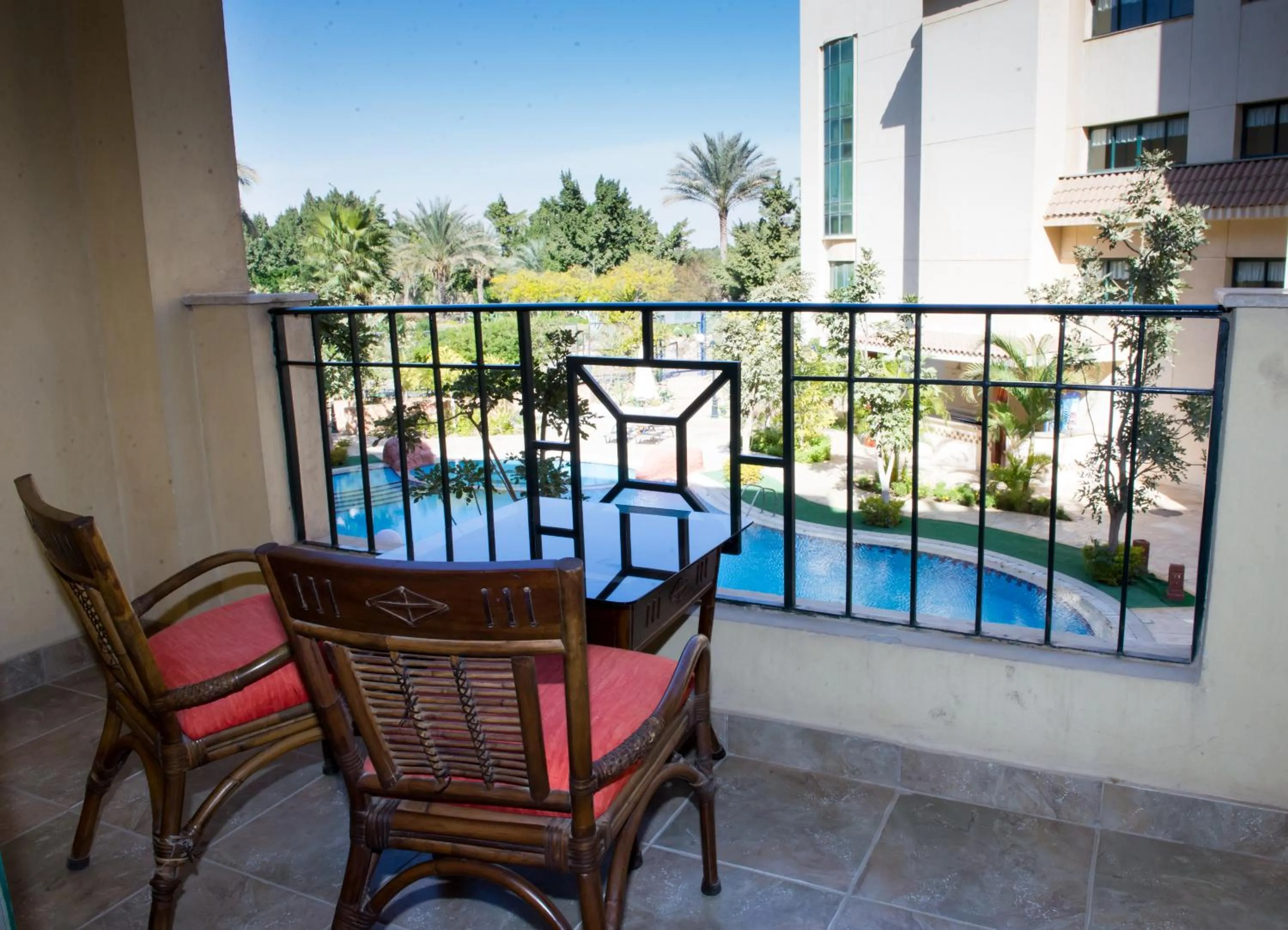 Balcony/Terrace in Swiss Inn Plaza Hotel