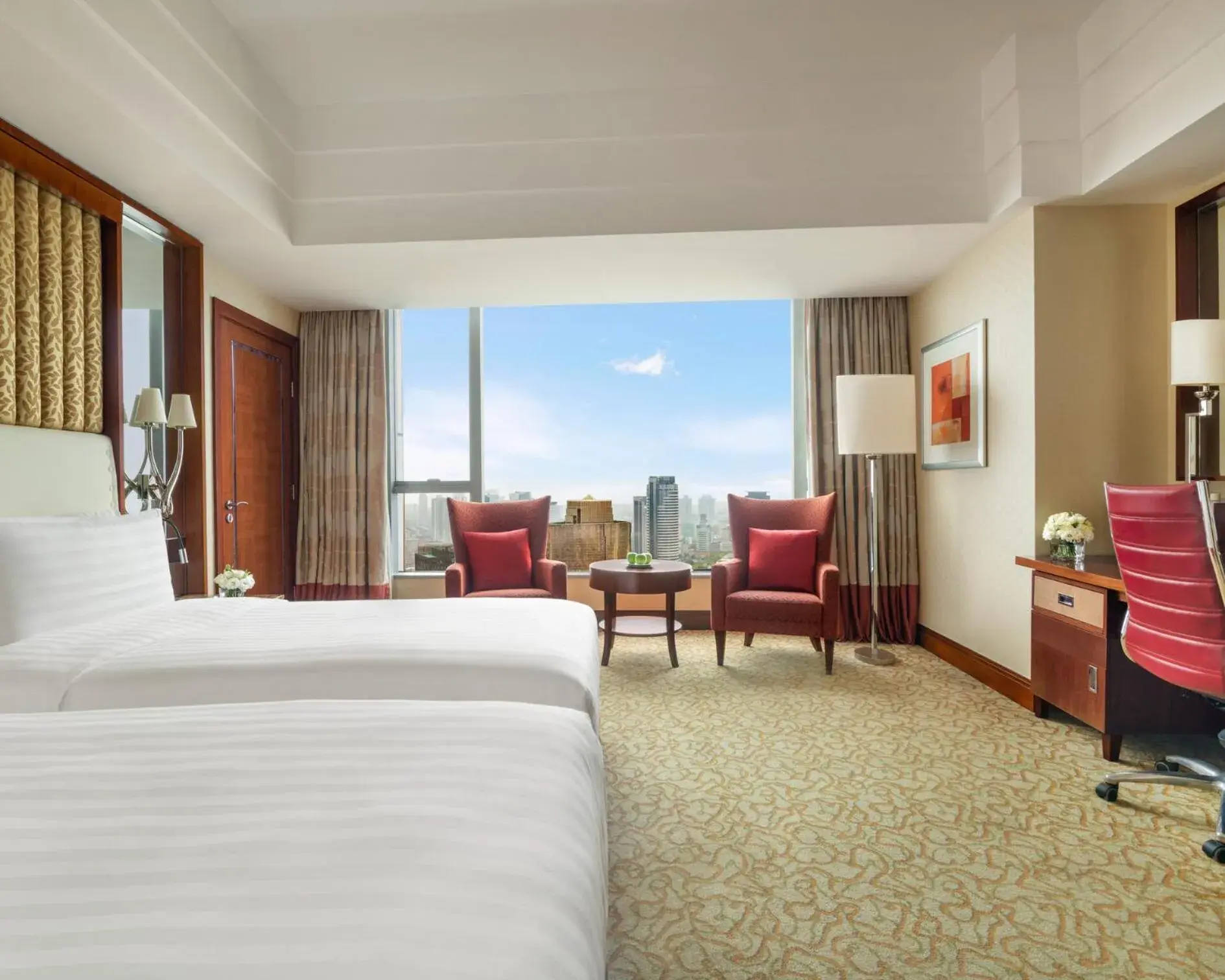 Horizon Twin Room with River View - single occupancy in Shangri-La Ningbo - The Three Rivers Intersection Horizon Twin Room with River View - single occupancy in Shangri-La Ningbo - The Three Rivers Intersection