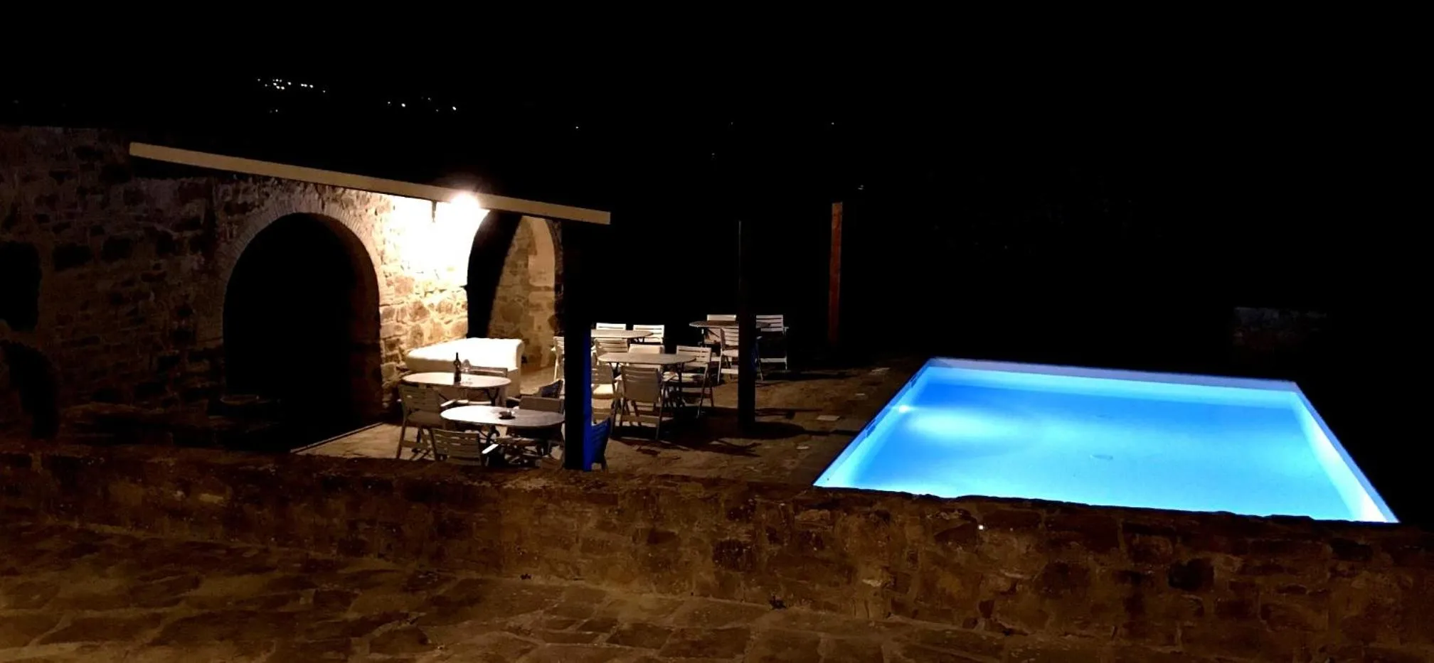 Swimming pool in La Rimbecca Greve in Chianti