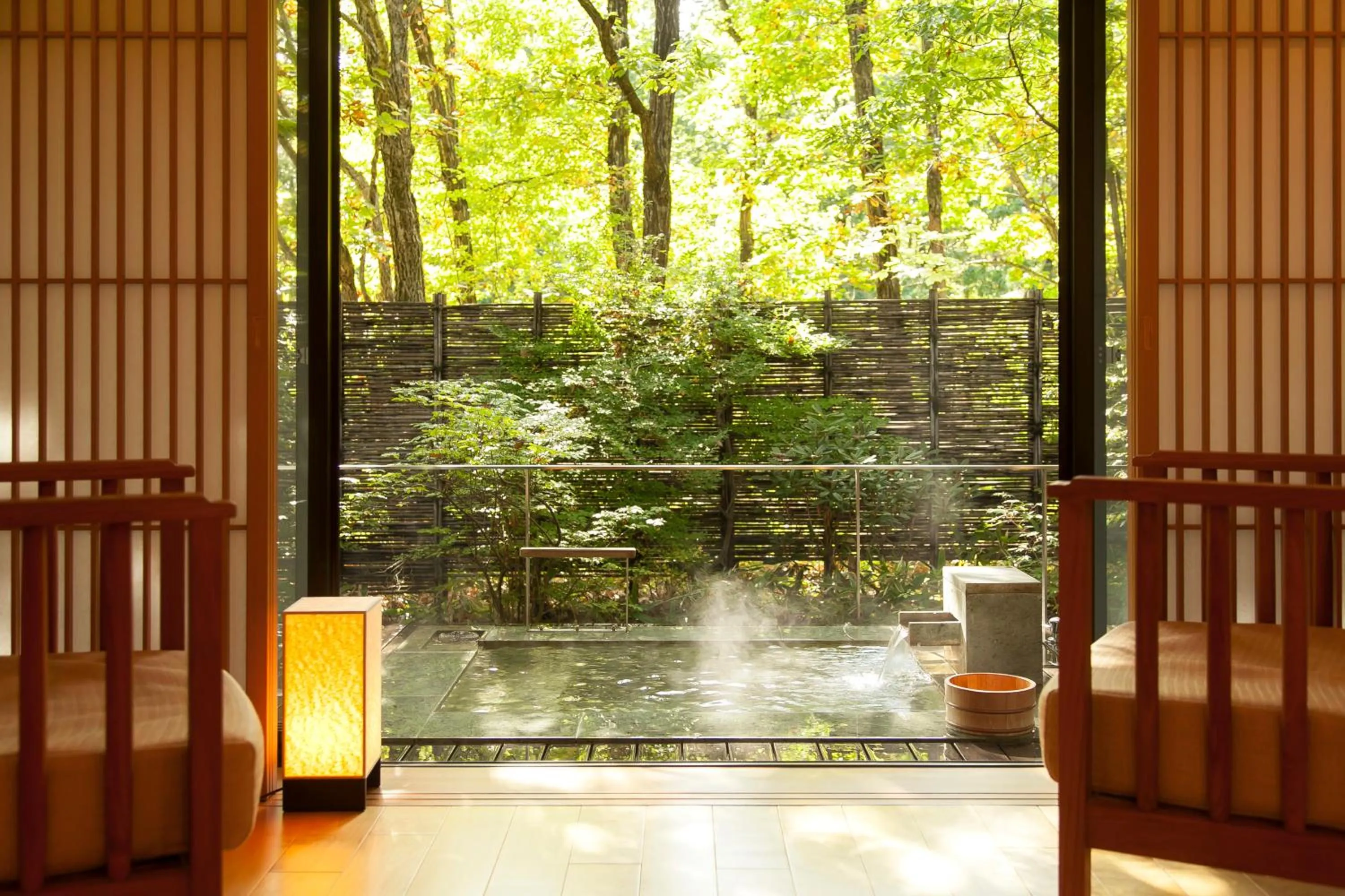 Open Air Bath in 竹泉荘 Chikusenso Onsen