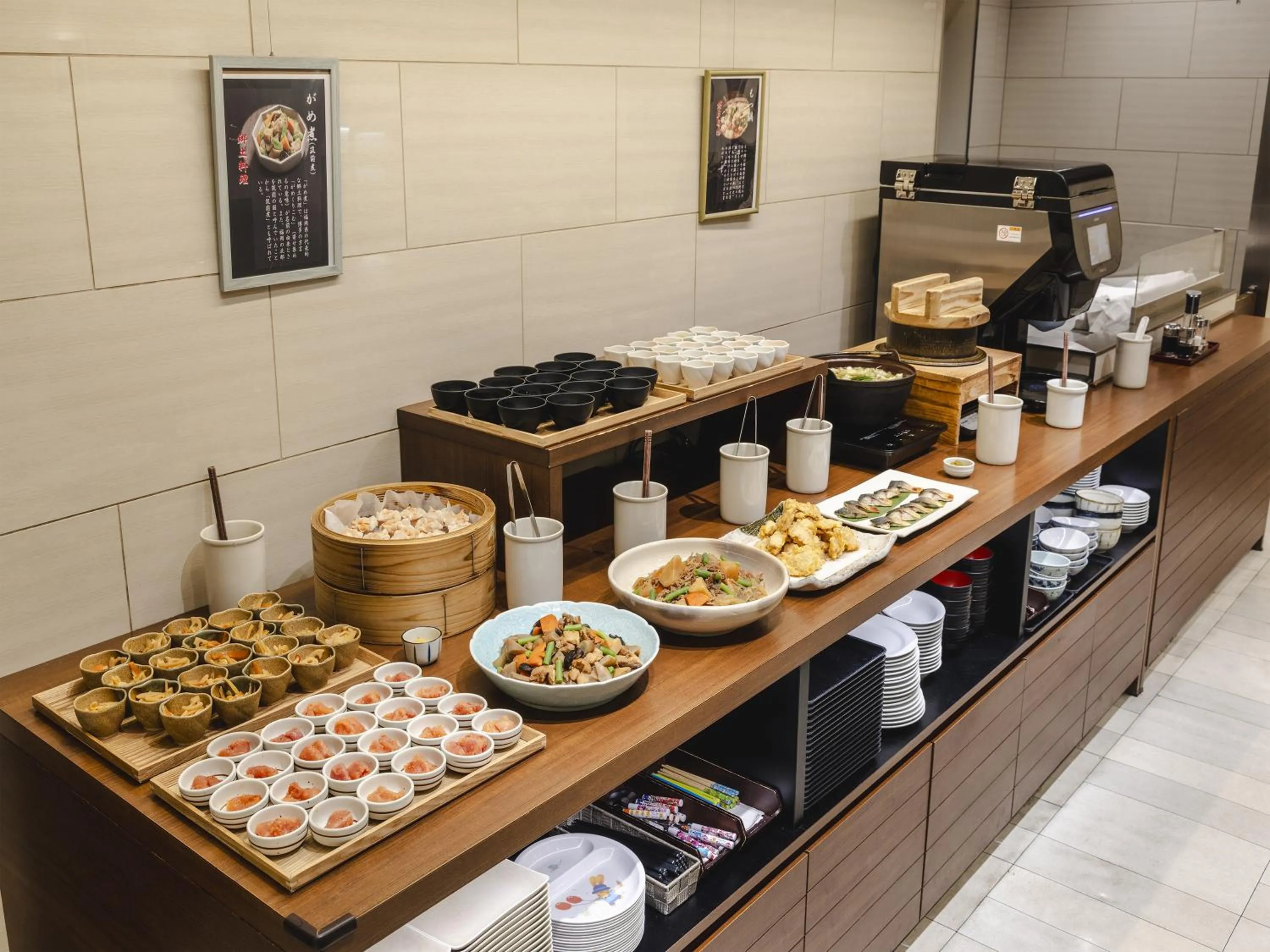 Buffet breakfast in Canal City Fukuoka Washington Hotel