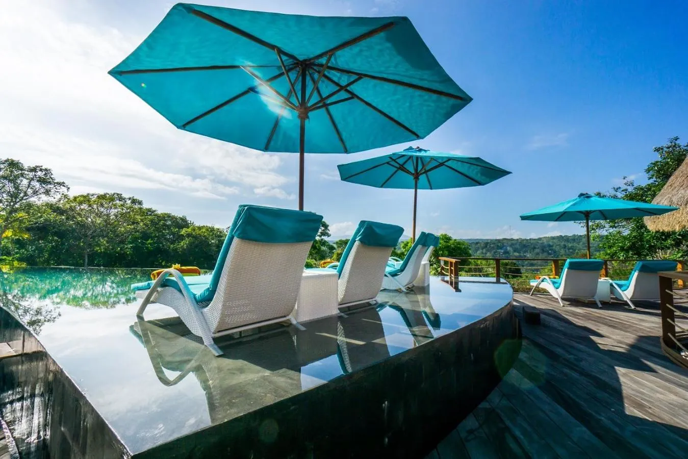 Swimming pool in C-View Villas