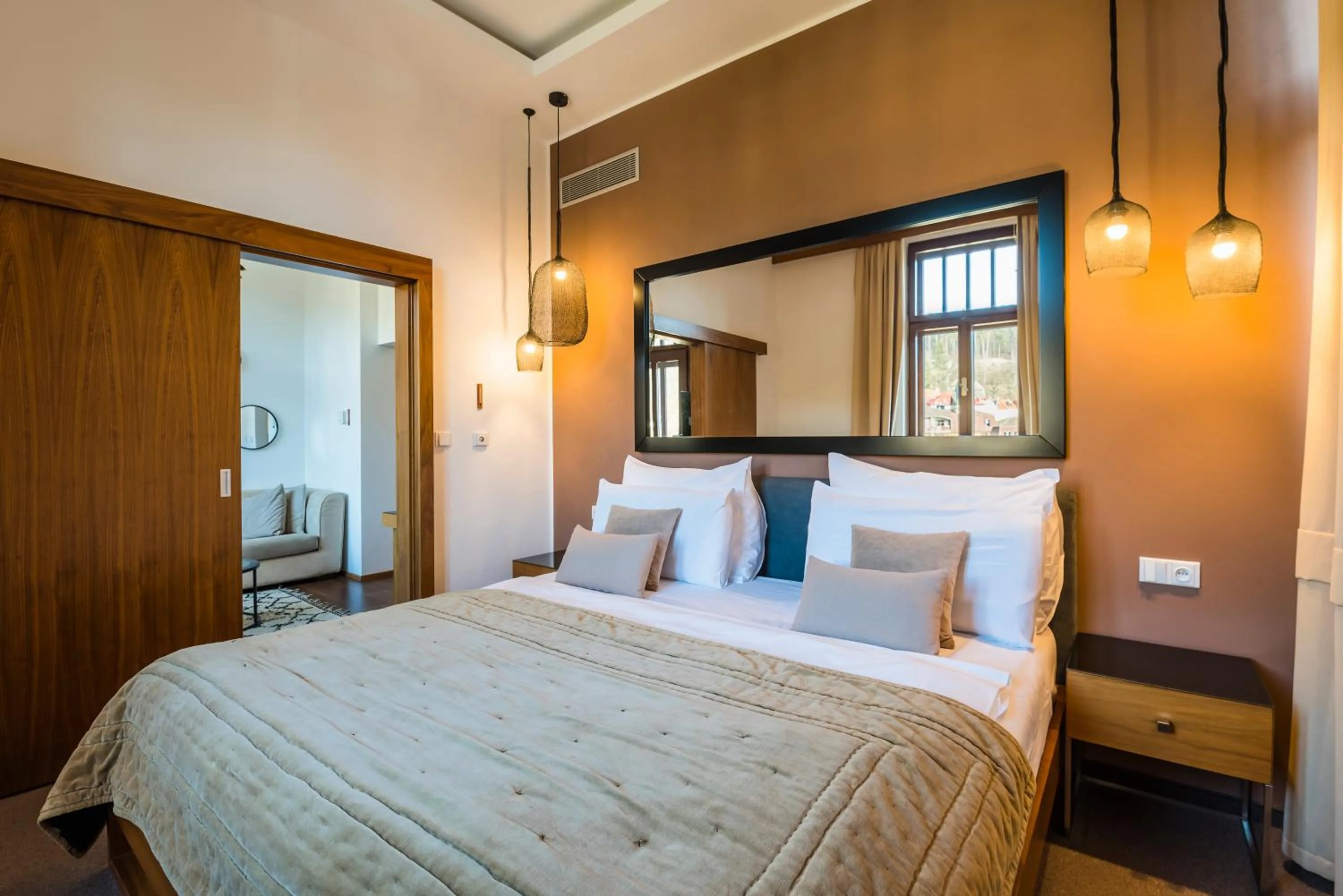 Bed in Wellness & spa hotel Augustiniánský dům