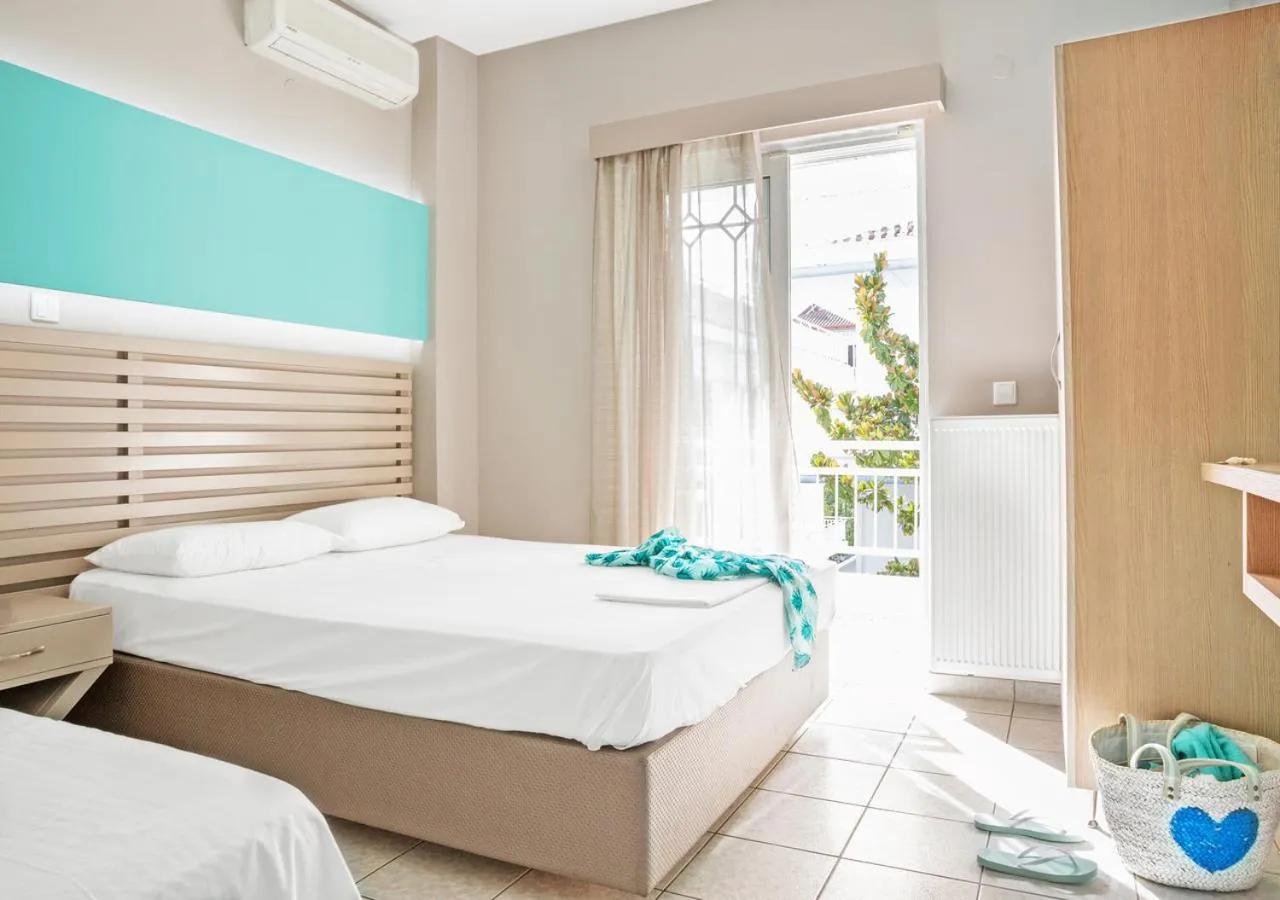 Bed in Ouzas luxury Hotel