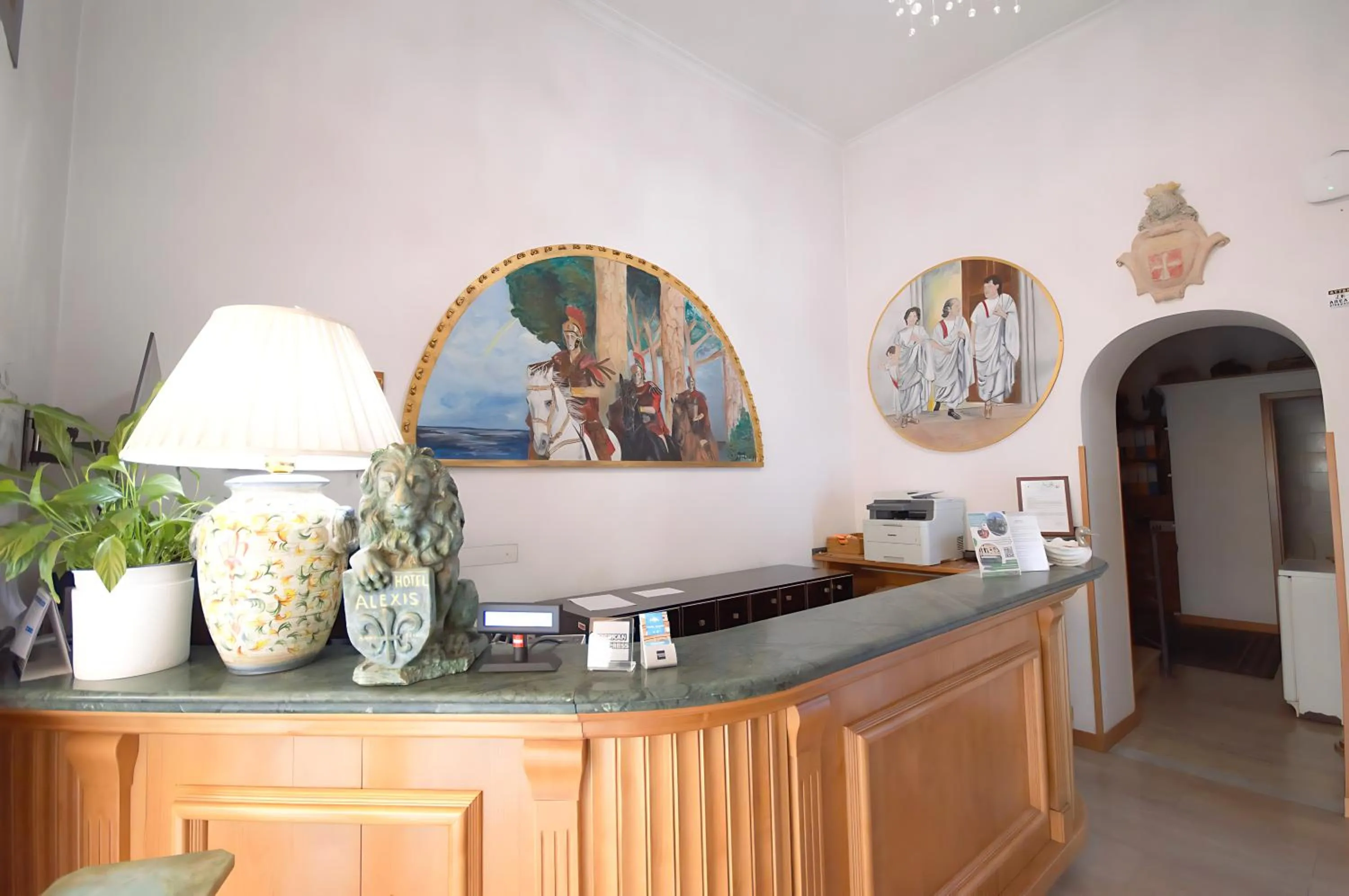 Lobby or reception in Hotel Alexis