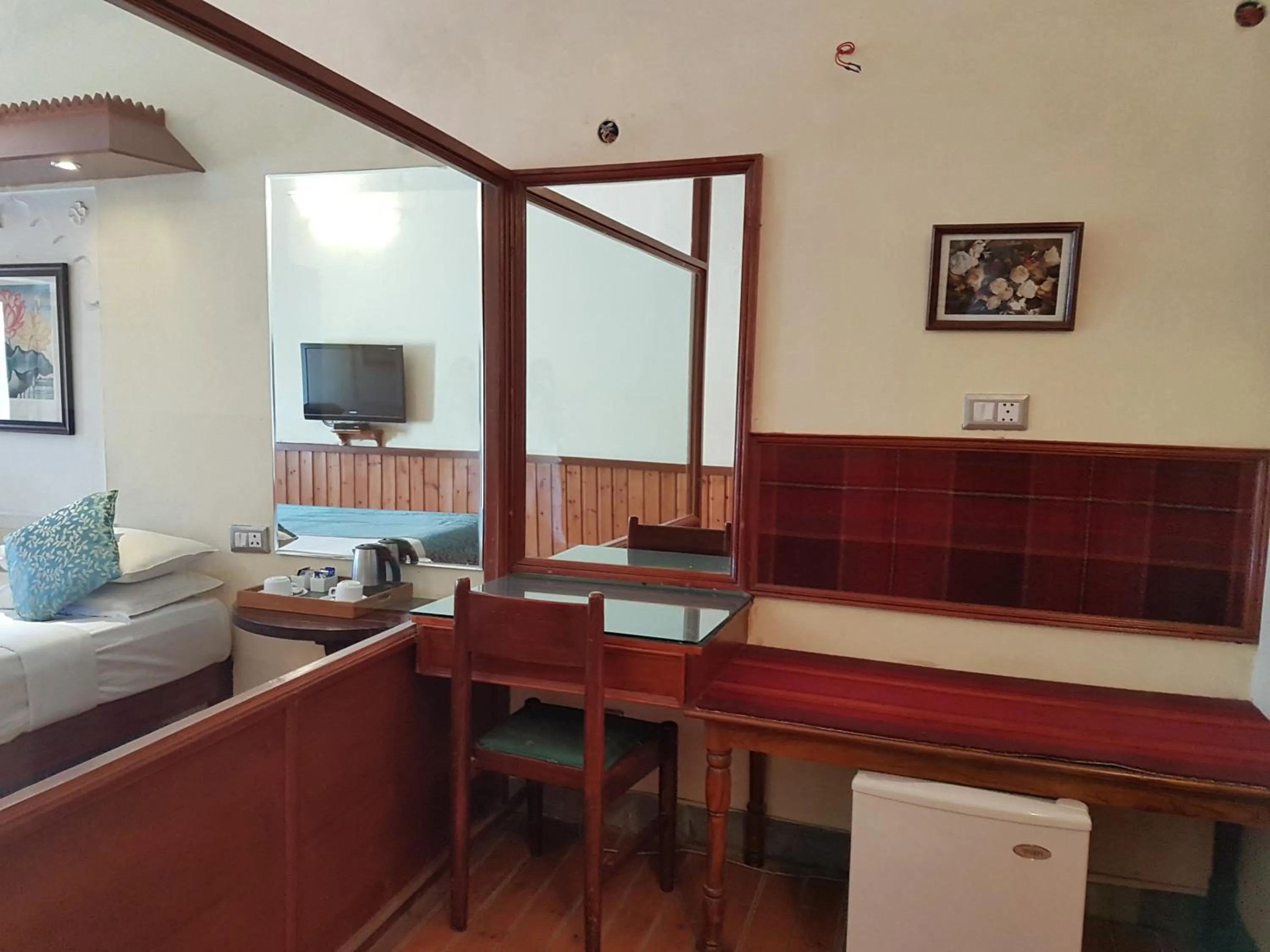 Bedroom in Kesar Bhawan Palace