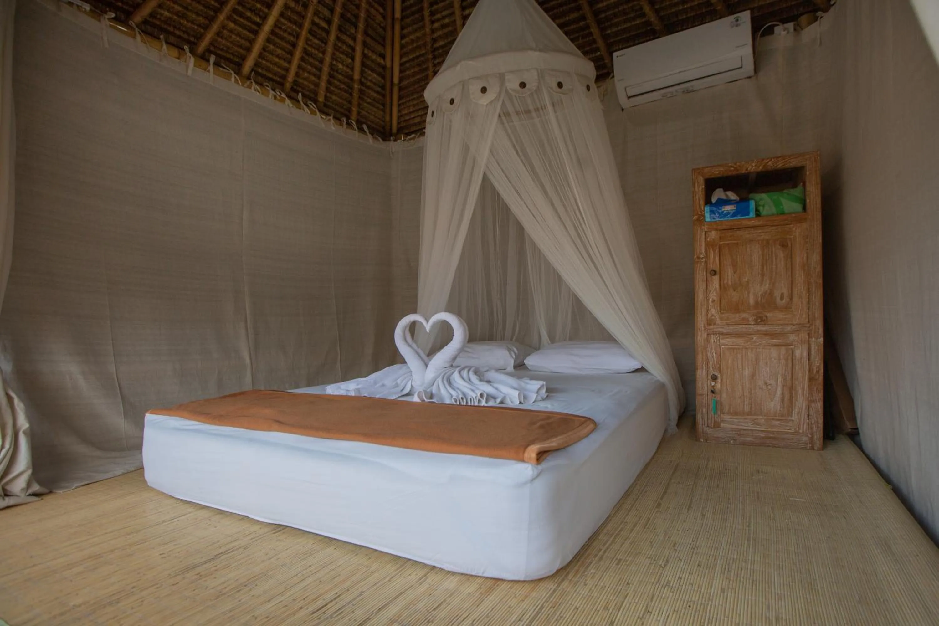 Bed in Salty Shakas Bamboo Stay Canggu