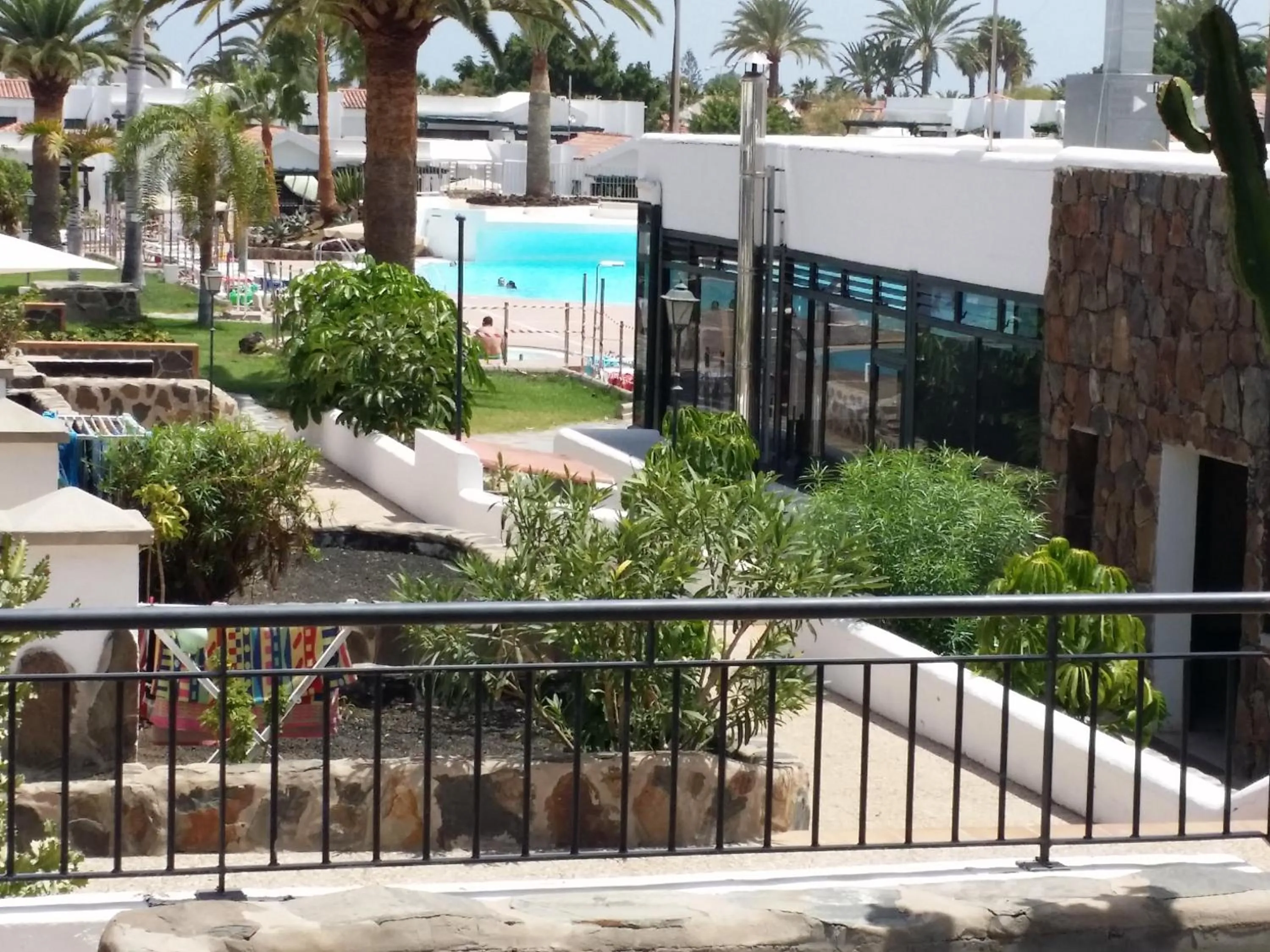 Pool view in Lovely Bungalow